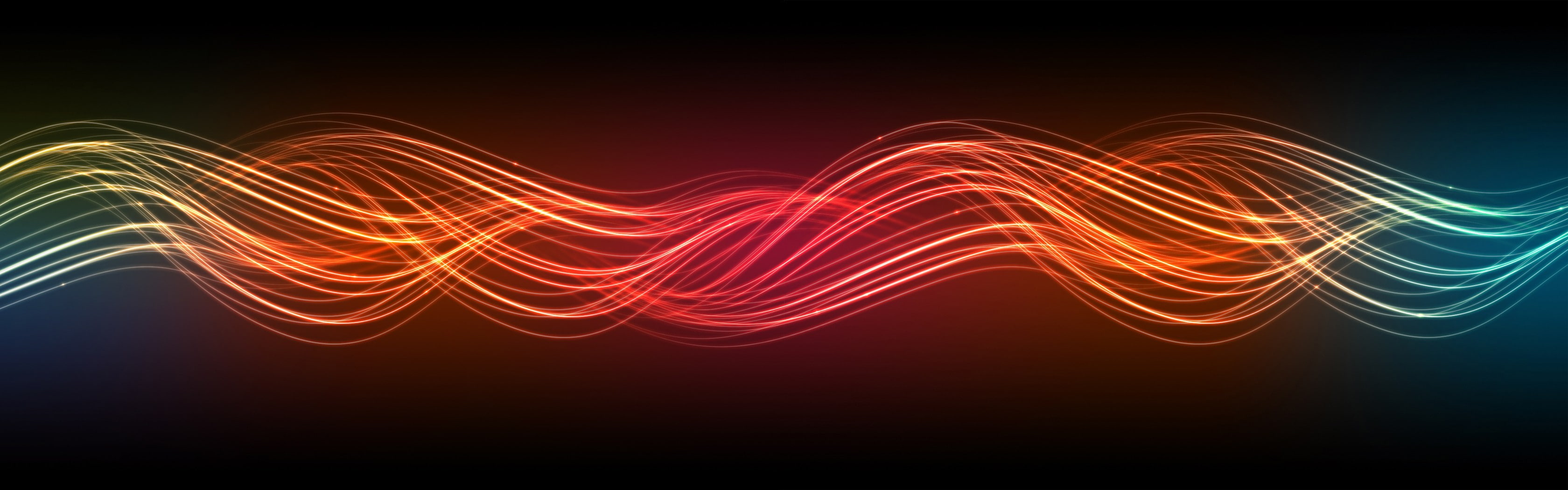 flowing, red, illuminated, 2K, bright, abstract, modern, backgrounds, curve, pattern, water, light - natural phenomenon, computer network, wireless technology, HD Wallpaper