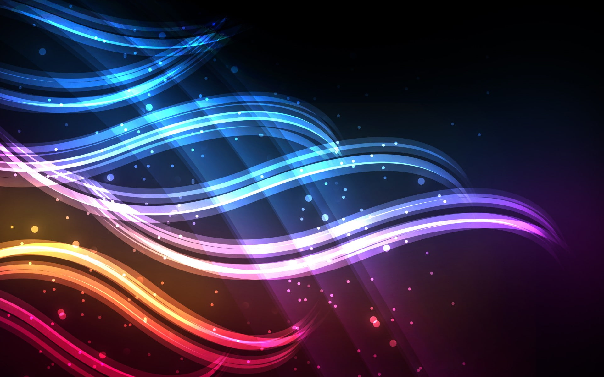 waveforms, digital art, abstract, 1080P, HD Wallpaper