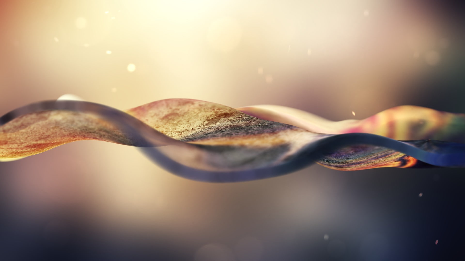 CGI, waveforms, text, 1080P, HD Wallpaper