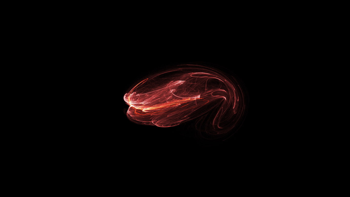 illuminated, design, abstract, shape, pattern, abstract waveforms red, sky, no people, studio shot, red, black background, copy space, night, long exposure, HD Wallpaper