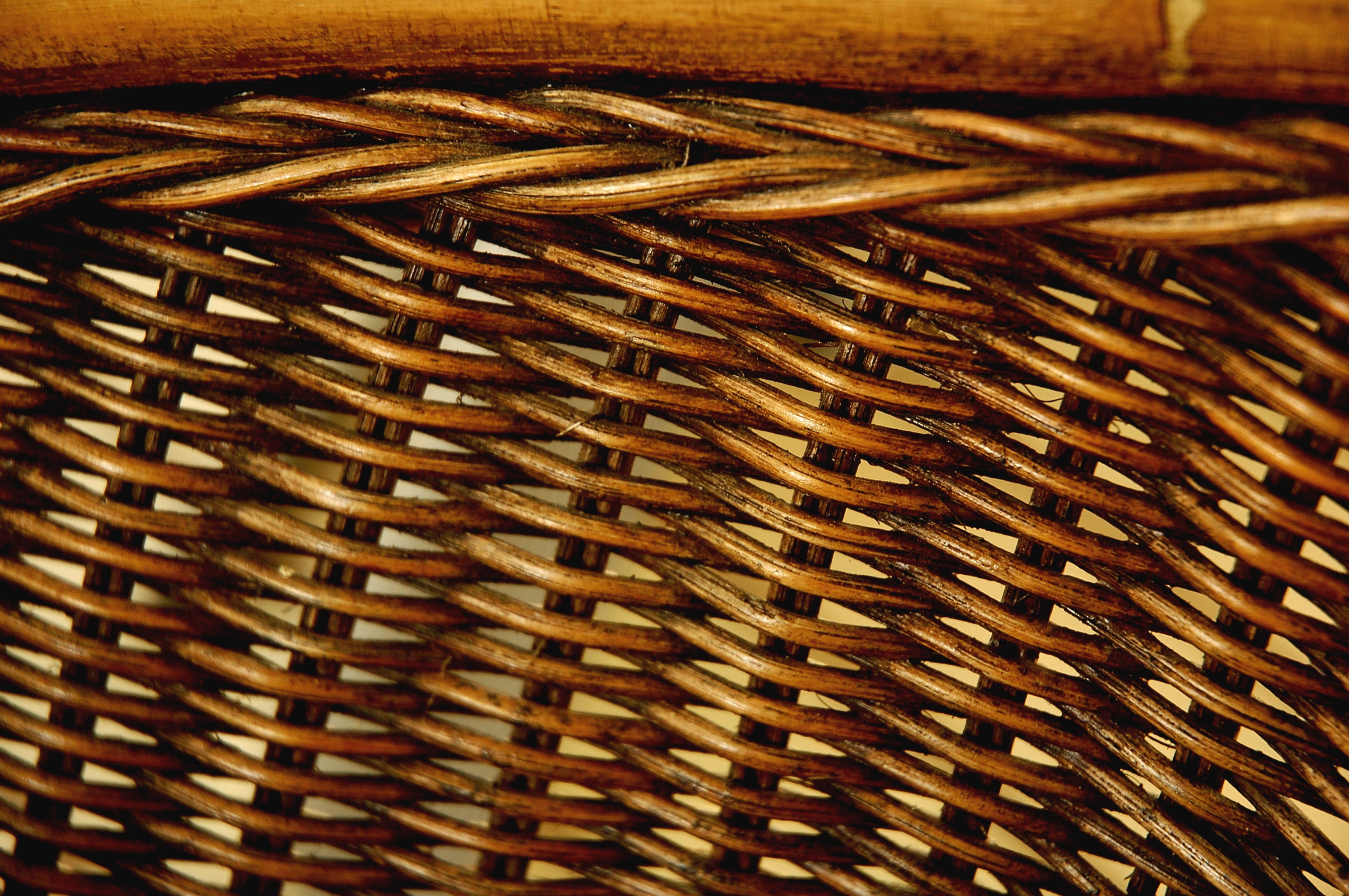 woven, crisscross, metal, textile, indoors, brown, backgrounds, container, craft, intertwined, creativity, wicker, full frame, art and craft, technology, HD Wallpaper