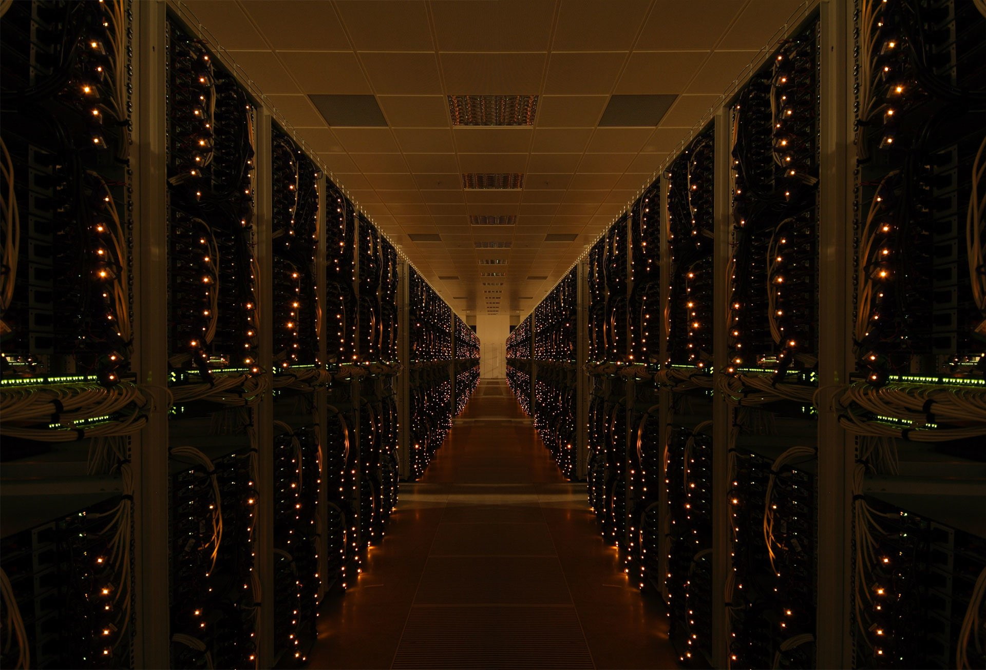 Computer, server, Technology, room, 1080P, HD Wallpaper