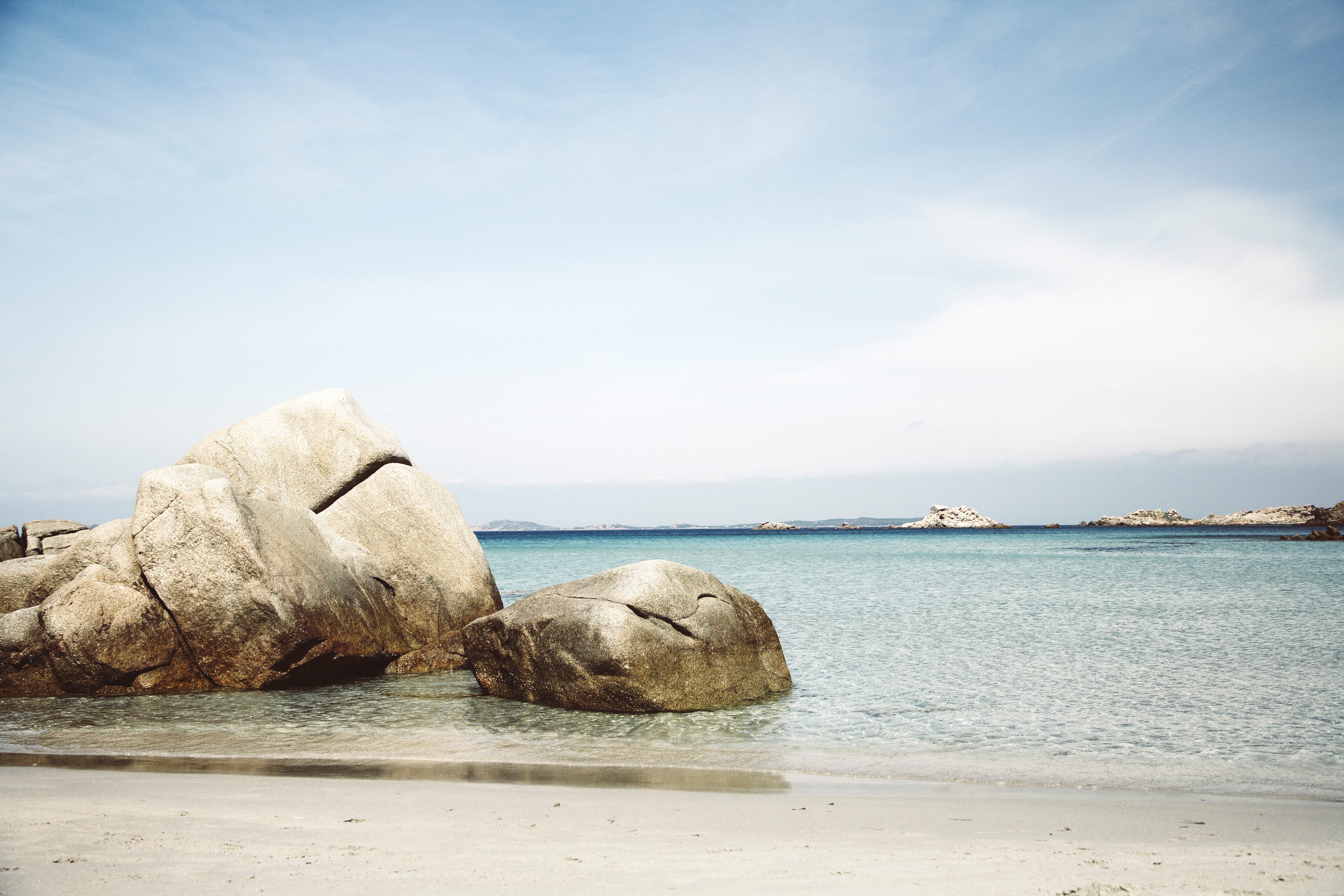 scenery, water, cave, cloud - sky, land, tranquility, promontory, horizon over water, ocean, tranquil scene, beach, coast, sky, rock, no people, outdoors, HD Wallpaper
