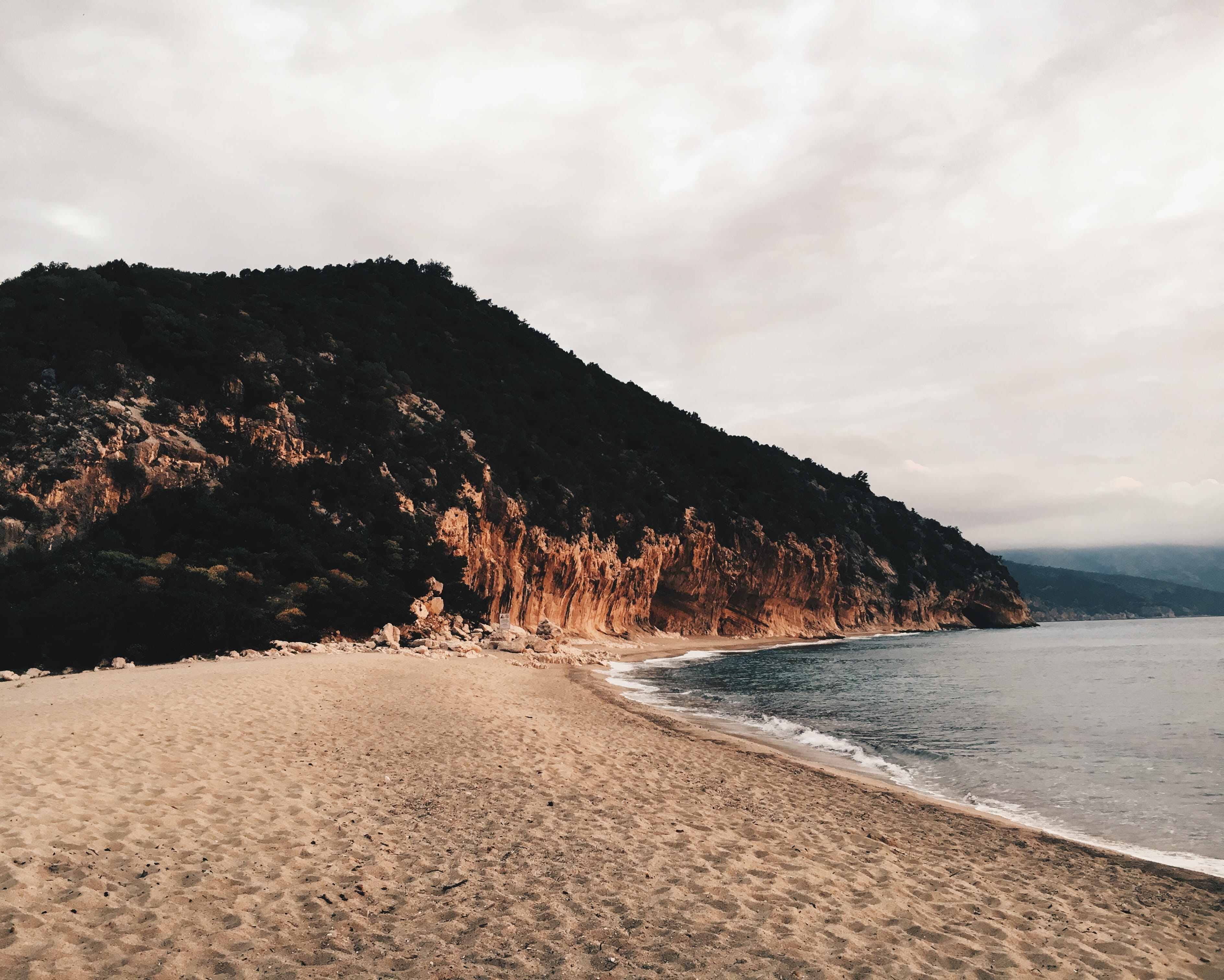 nature, day, sardinia, mountain range, outdoors, idyllic, 2K, non-urban scene, sea, sardegna, water, cliffs, mountain, scenics - nature, HD Wallpaper