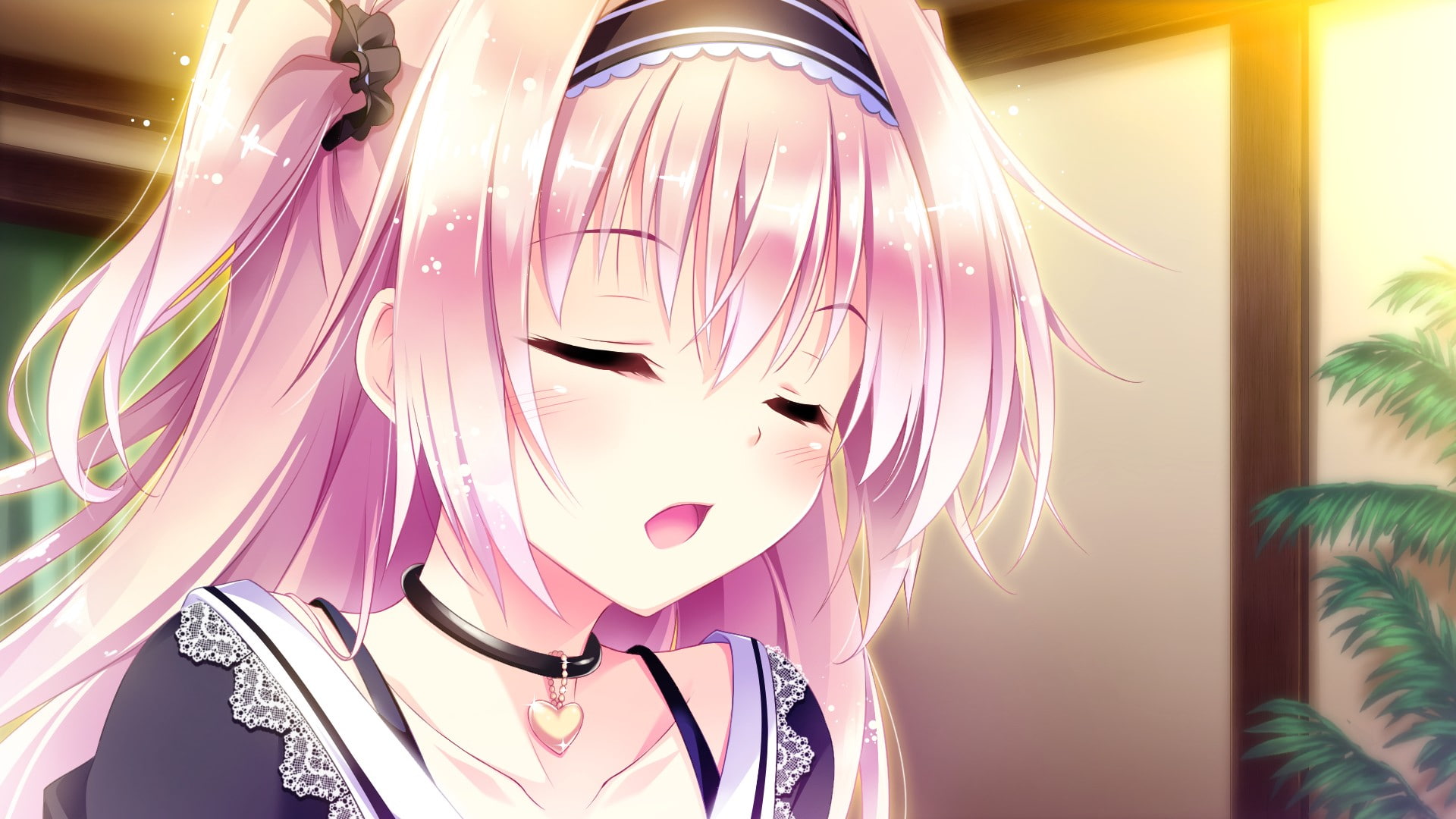 Amaya Rei, pink hair, Golden Marriage, visual novel, anime girls, long hair, 1080P, HD Wallpaper