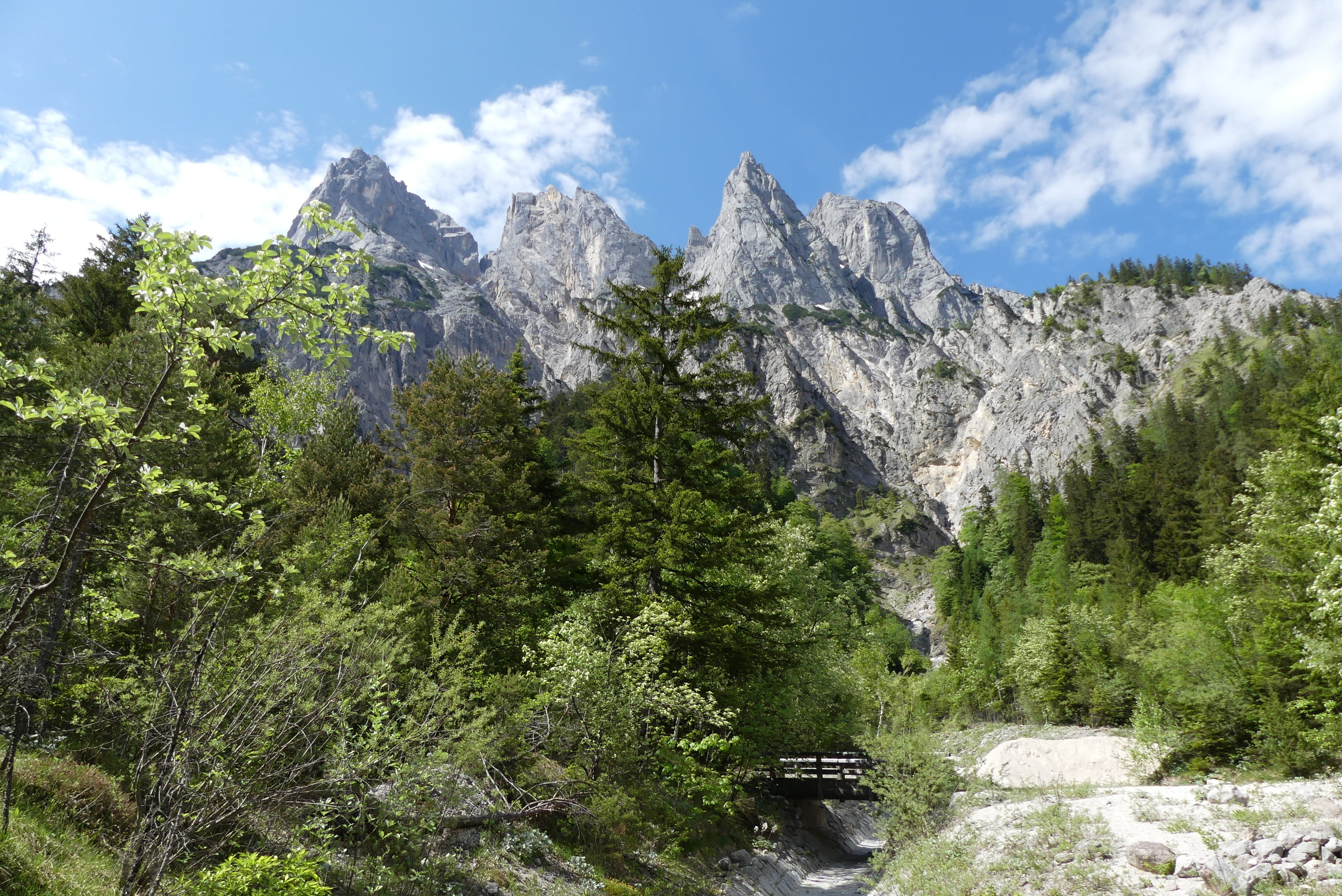 flowing, beauty in nature, environment, mountain range, plant, berchtesgadener land, green color, water, mountain peak, berchtesgaden, rock wall, massif, HD Wallpaper