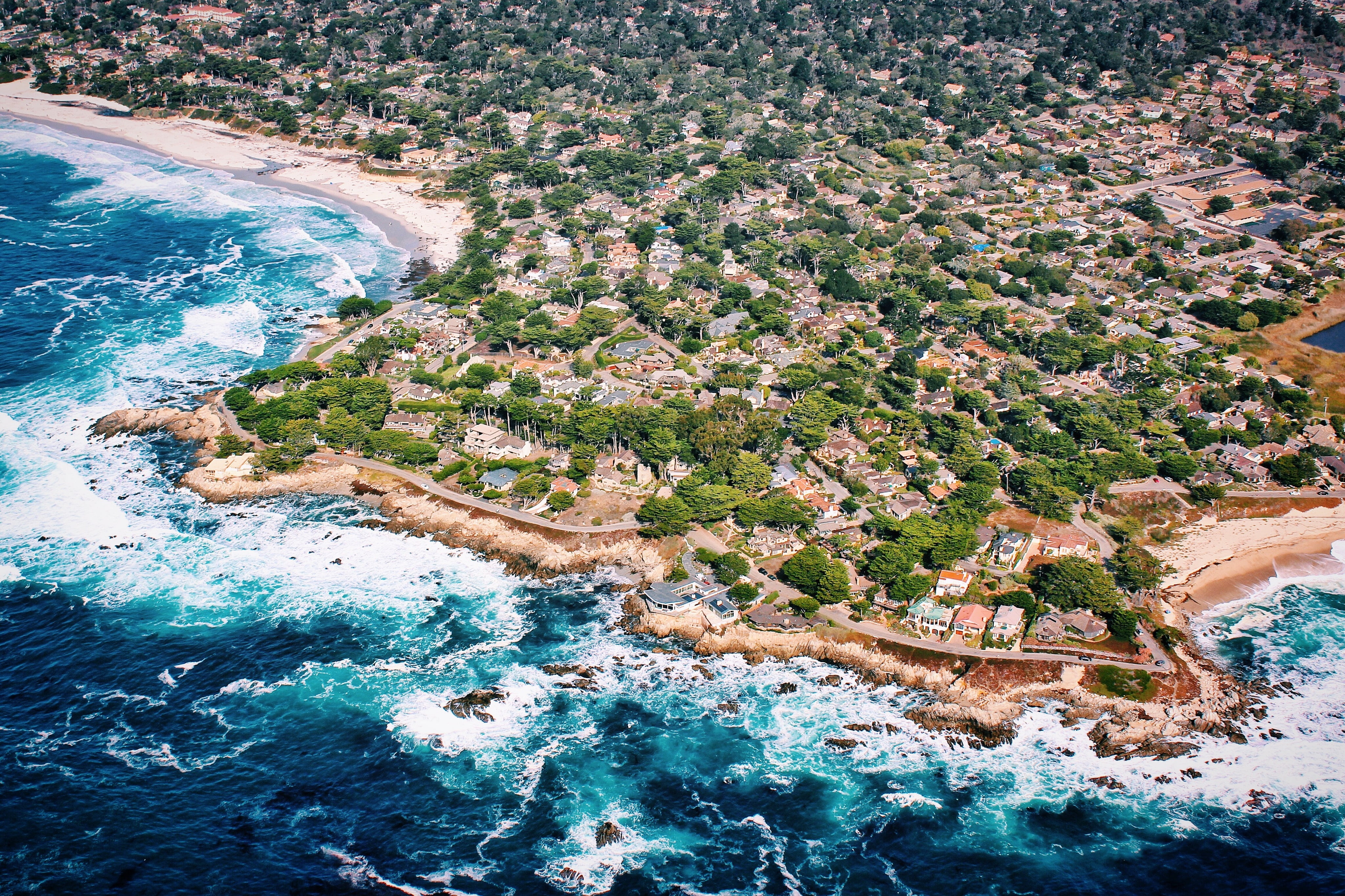 Coastline, Carmel-by-the-Sea, Photography, 4K, HD Wallpaper