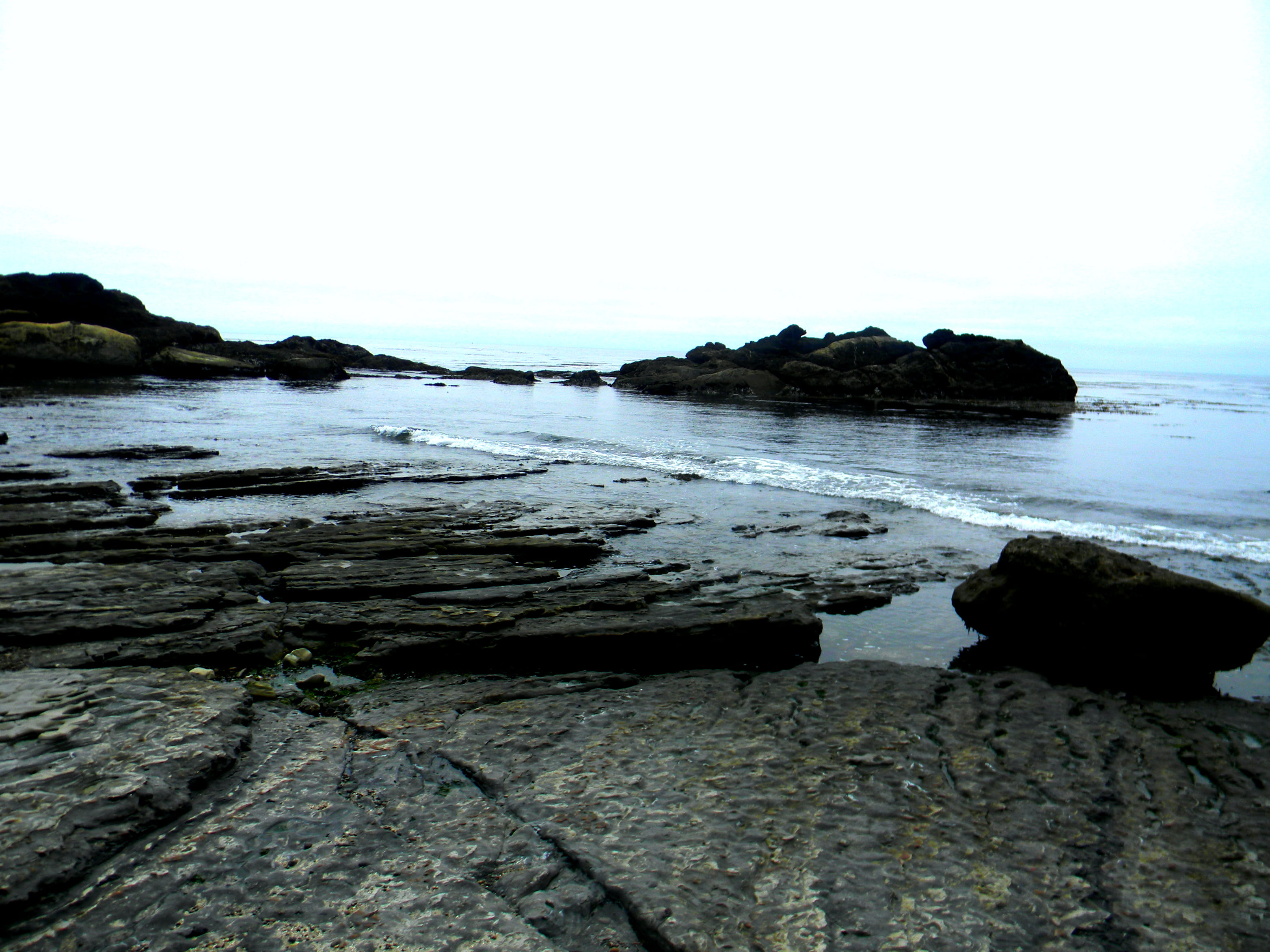 nature, rock formation, clear sky, idyllic, no people, scenics - nature, tranquility, 2K, carmel-by-the-sea, rocky coastline, beauty in nature, water, HD Wallpaper