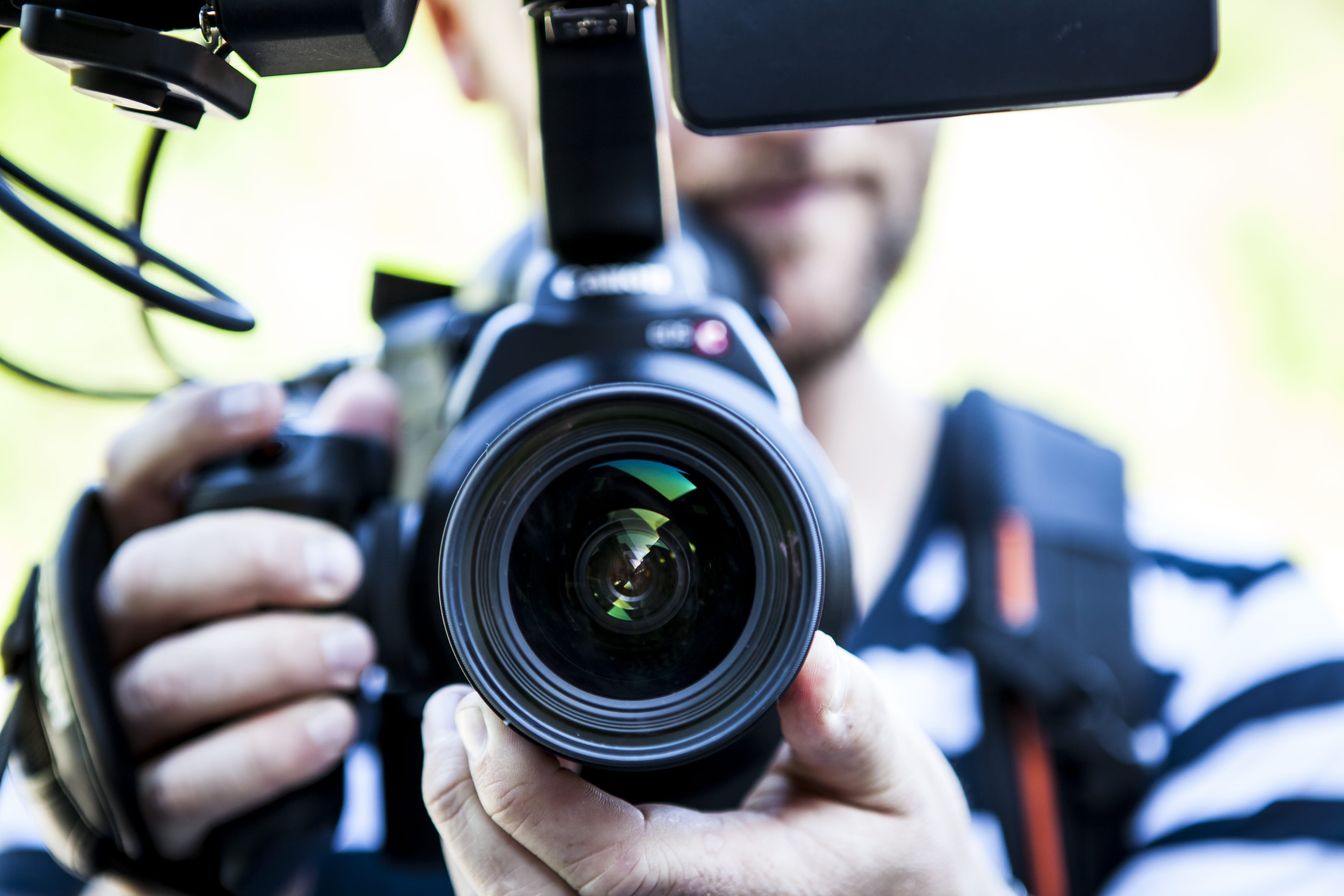 5K, digital camera, photographic equipment, activity, lens - optical instrument, camera - photographic equipment, filming, occupation, technology, lens - eye, HD Wallpaper
