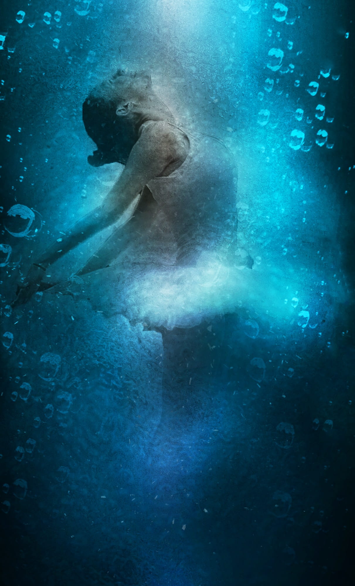 blue, artist, elegance, 1080P, background, real people, ballerina, nature, dancing, adventure, grace, undersea, sport, full length, pose, water, swimming, Phone HD Wallpaper