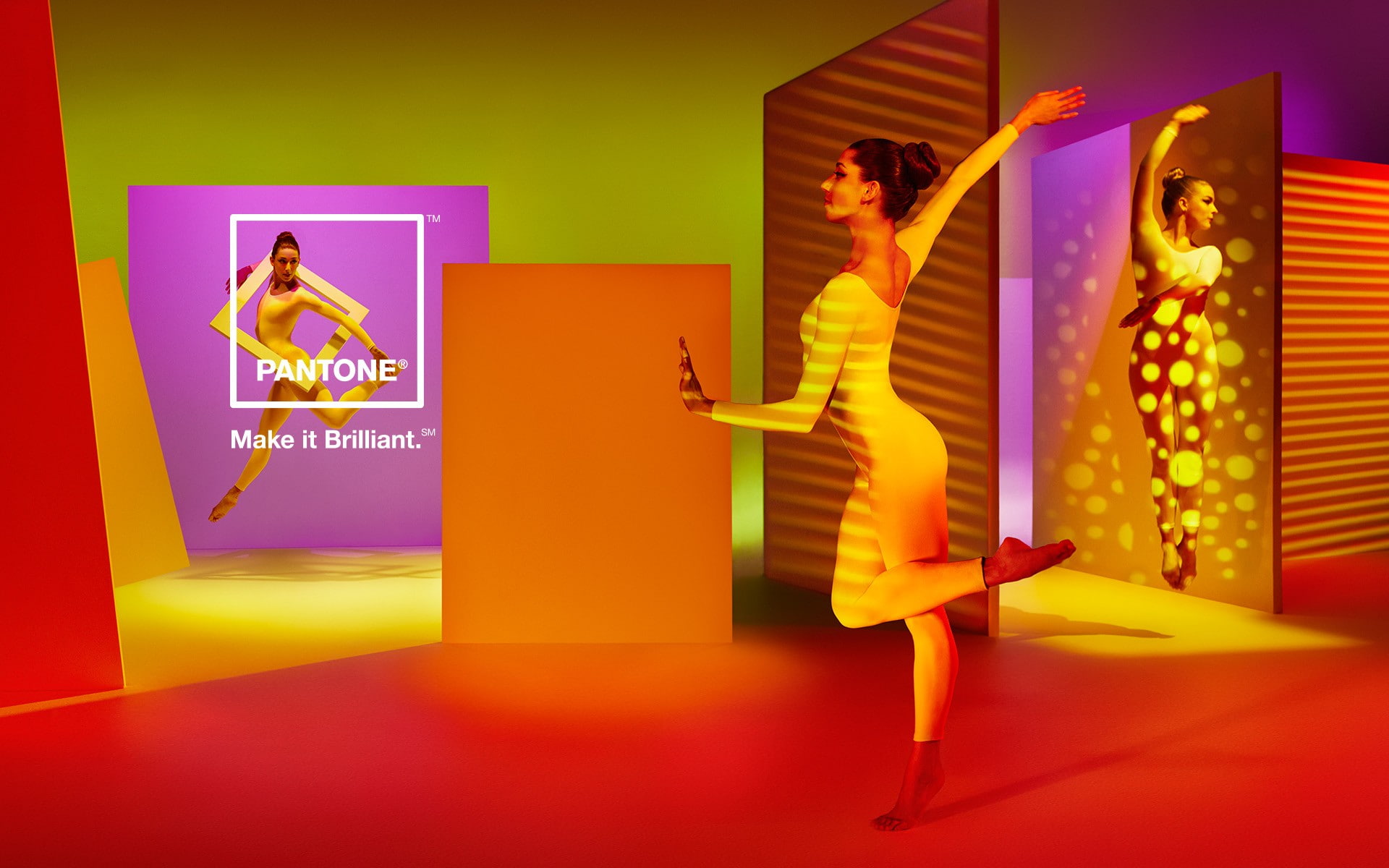 yellow, 1080P, dancers colorful color wheel color correction dancing lights artificial lights digital lighting, women, human limb, arms raised, body part, HD Wallpaper