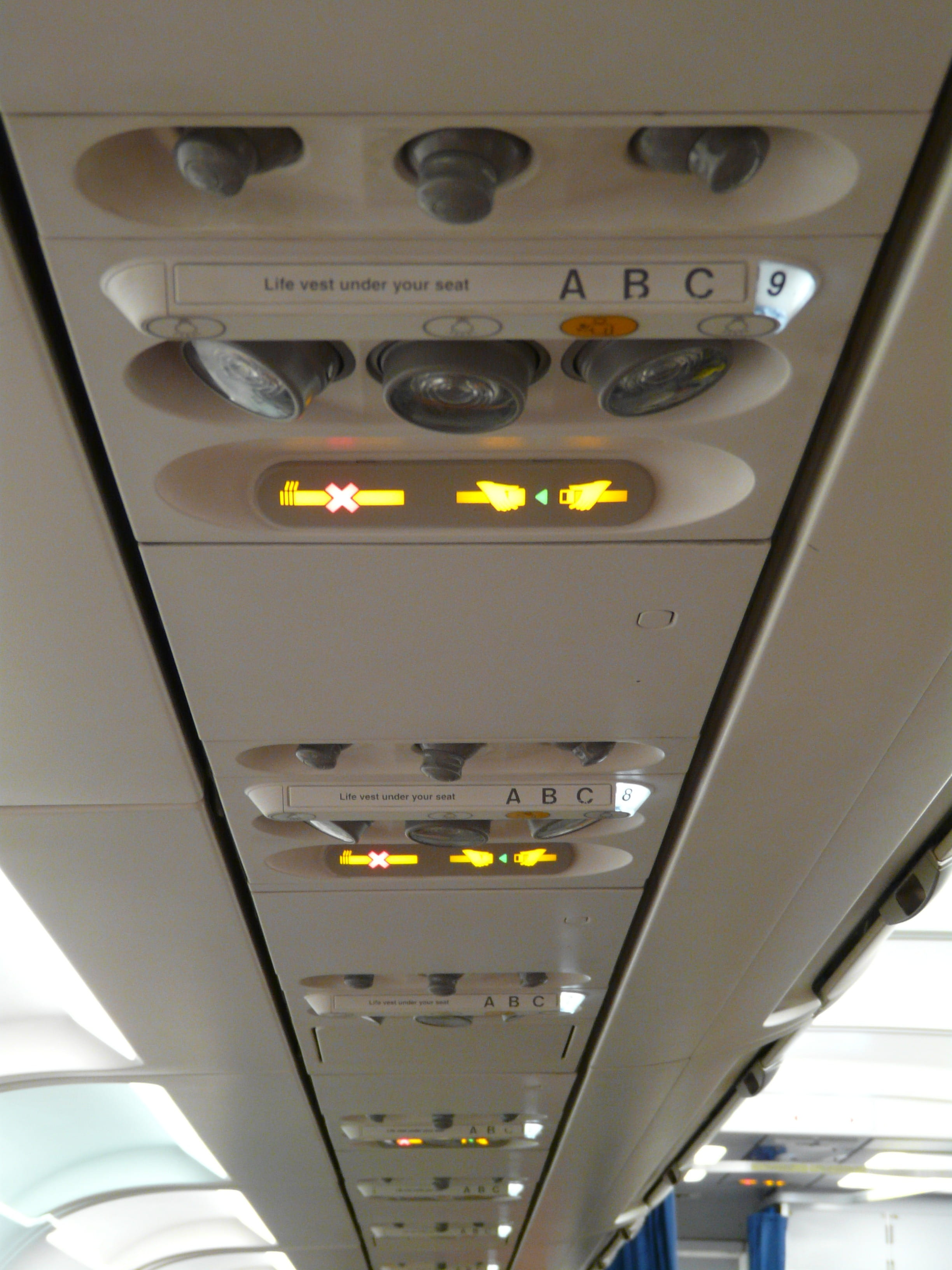 warnings, window, transportation, control panel, push button, metal, glass - material, technology, light, close-up, Cabin, low angle view, travel, aerospace industry, Phone HD Wallpaper