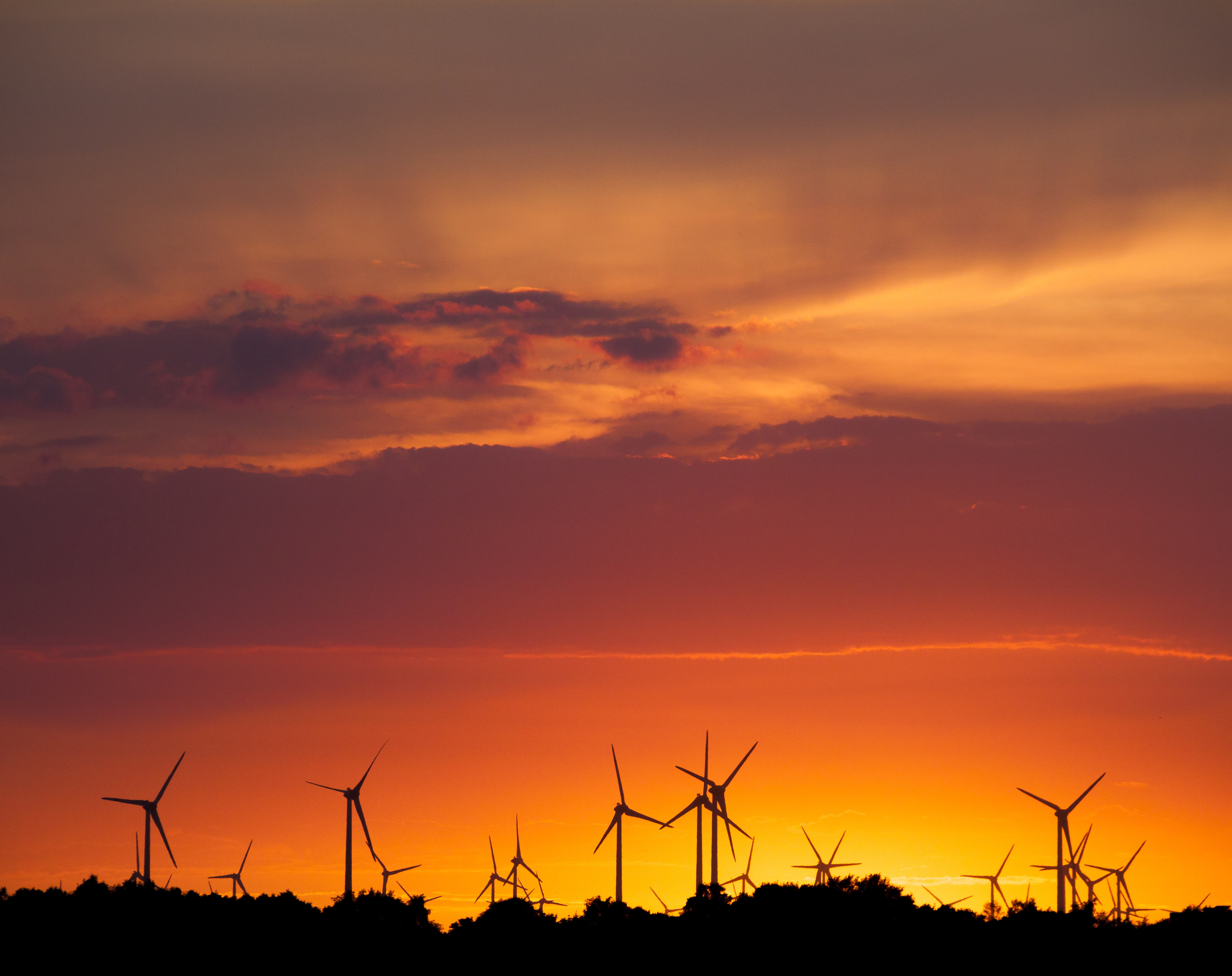 alternative energy, fuel and power generation, dark, environment, sunset, abendstimmung, power generation, windräder, beauty in nature, shadow, silhouette, HD Wallpaper