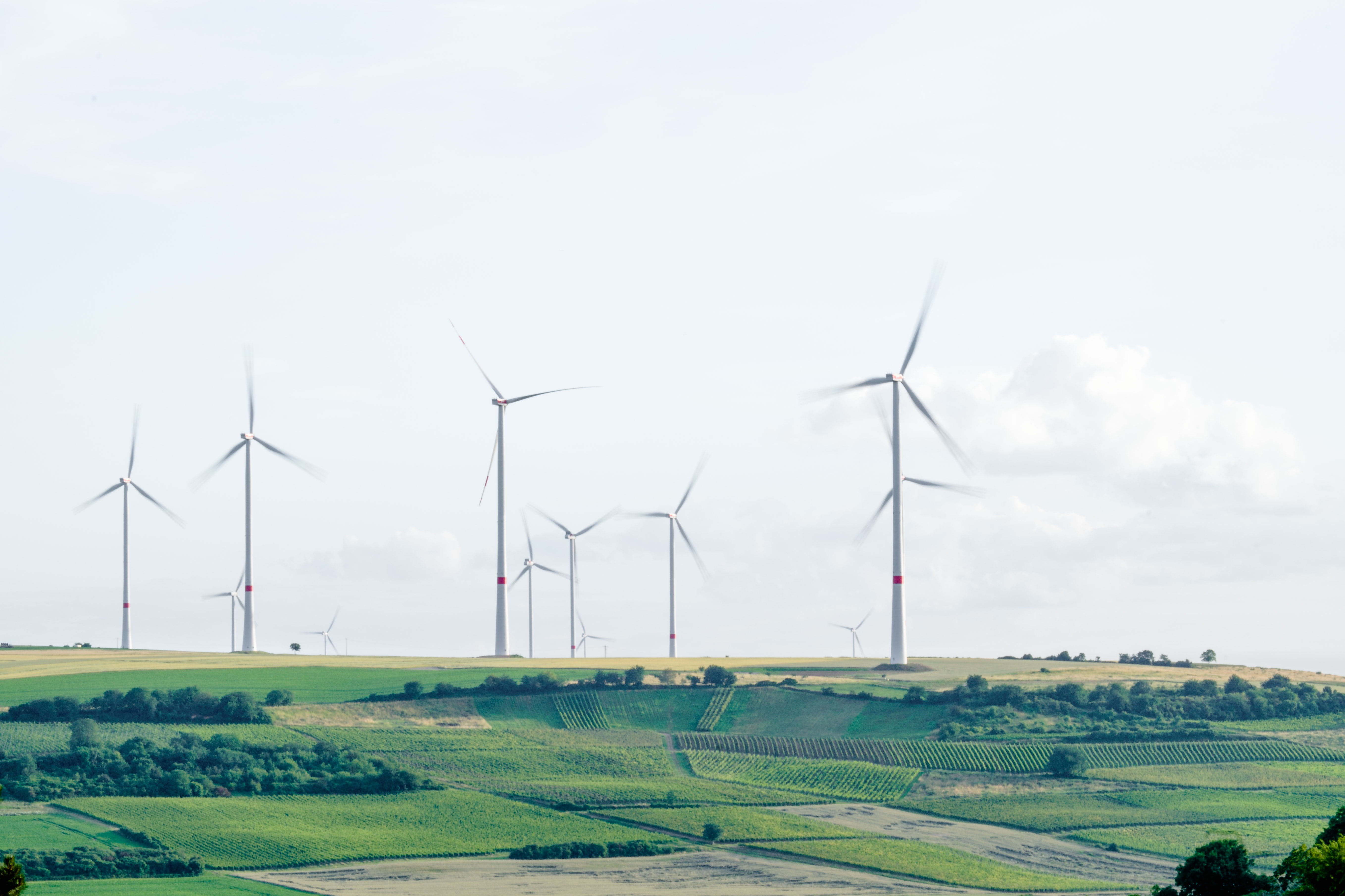 windmill, no people, plant, wind, white, sustainable resources, environment, outdoors, rural scene, nature, turned, power in nature, landscape, 5K, environmental conservation, HD Wallpaper