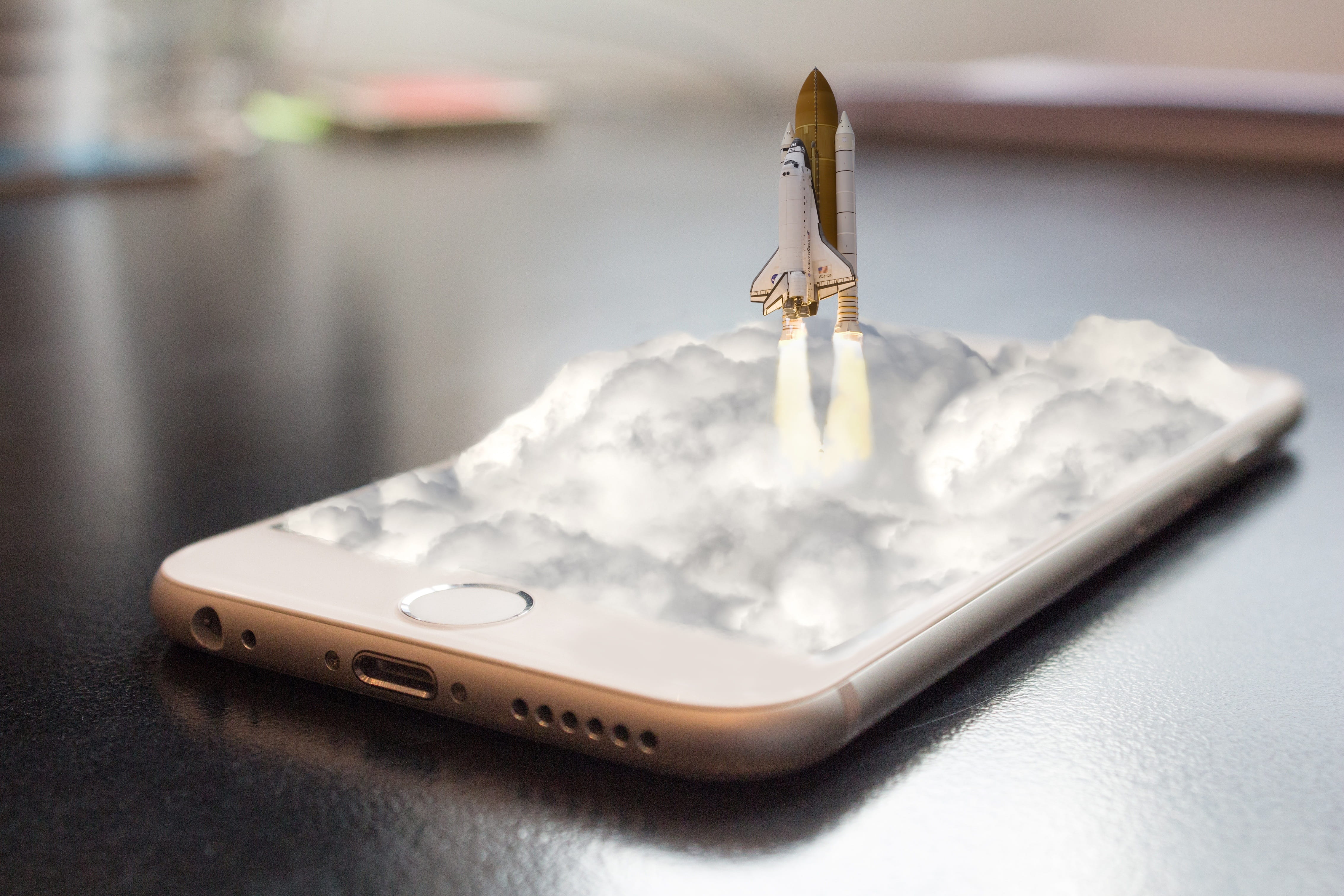 human, indoors, phone, computer, rocket, technology, writing instrument, enlightenment, table, connection, colorful, pen, wireless technology, smart phone, HD Wallpaper