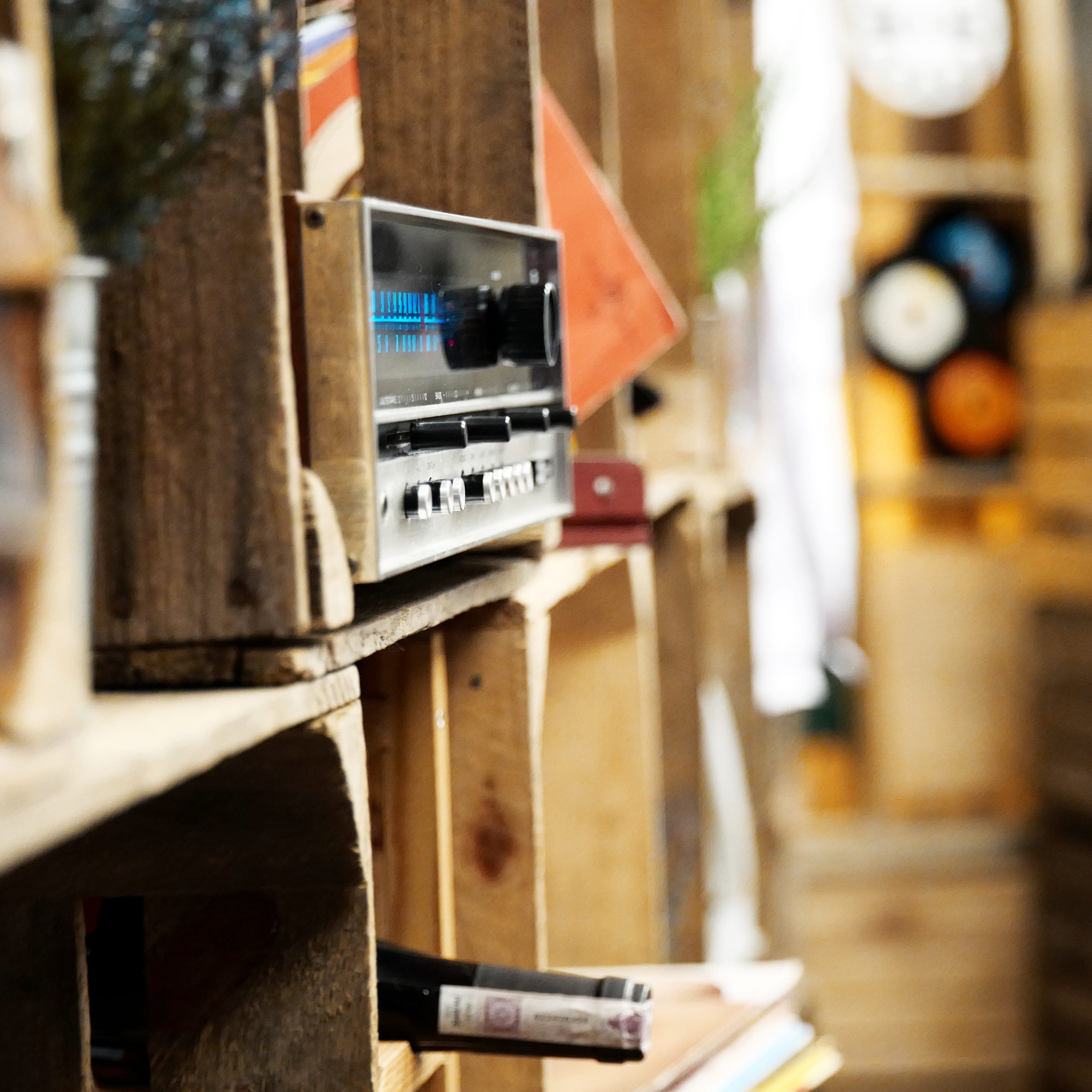 receiver, stereo, no people, audio, information, day, selective focus, technology, hanging, wood - material, number, text, motion, flag, outdoors, focus on foreground, Phone HD Wallpaper