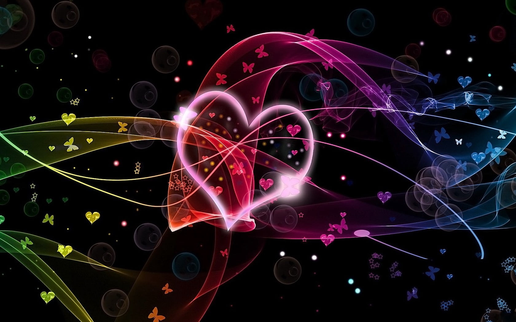 multi Colored, black Color, illuminated, black background, colorful, photographic Effects, space, studio shot, lighting equipment, shape, circles, illustration, HD Wallpaper