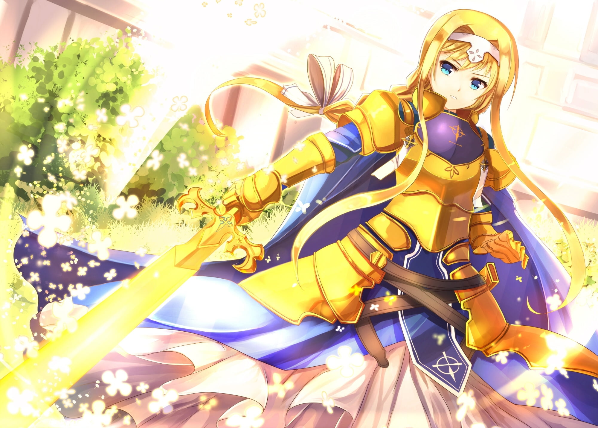Art, toy Soldier, Sword Art Online, illustration, superhero, freshness, sunlight, SAO, no people, plant, decoration, Girl, futuristic, still life, Alicization (Fourth arc), HD Wallpaper
