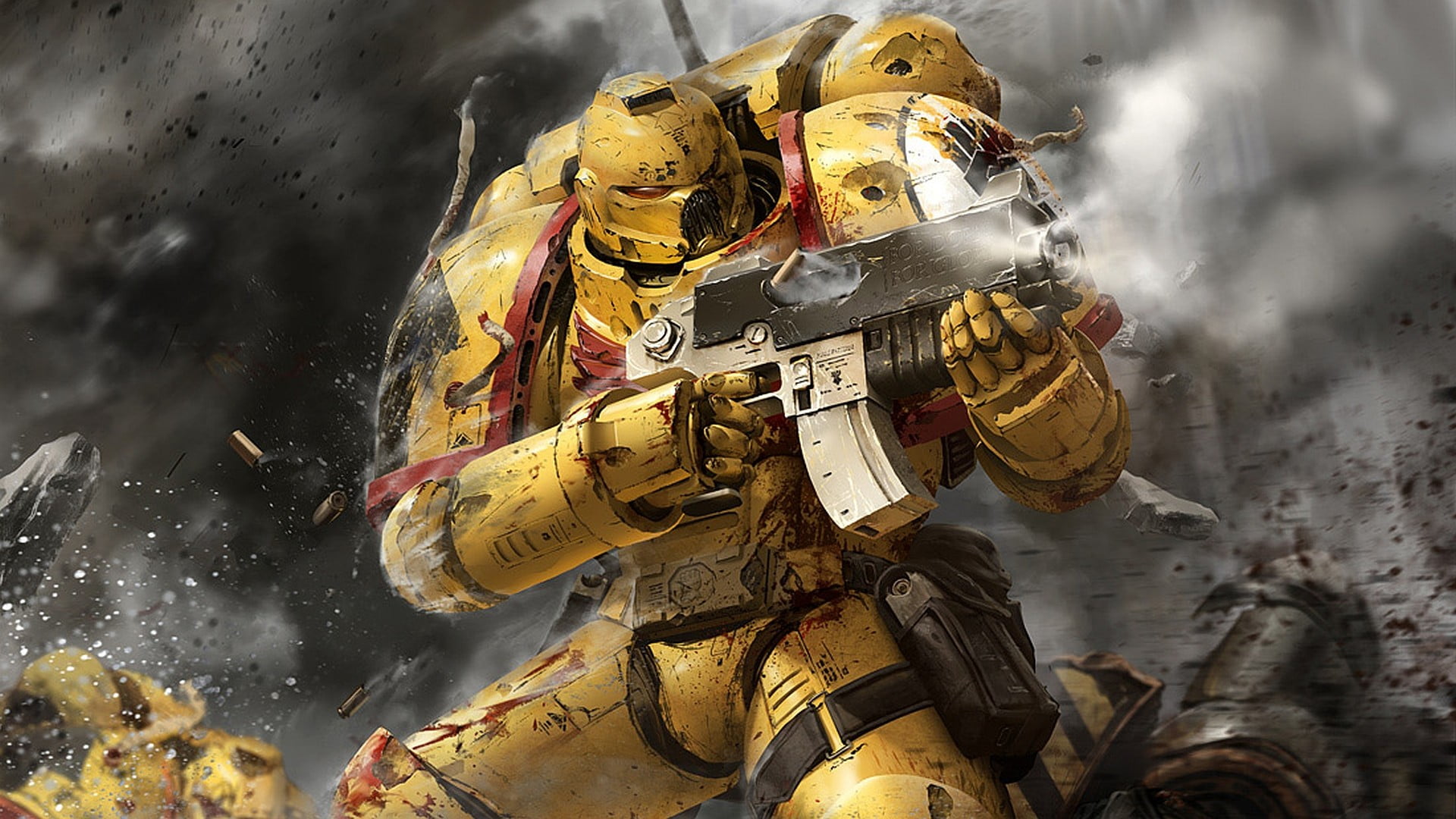 yellow, astronaut, safety, rescue worker, battle, nature, science, low angle view, technology, cloud - sky, power, fantasy, cyborg, illustration, space Travel Vehicle, HD Wallpaper