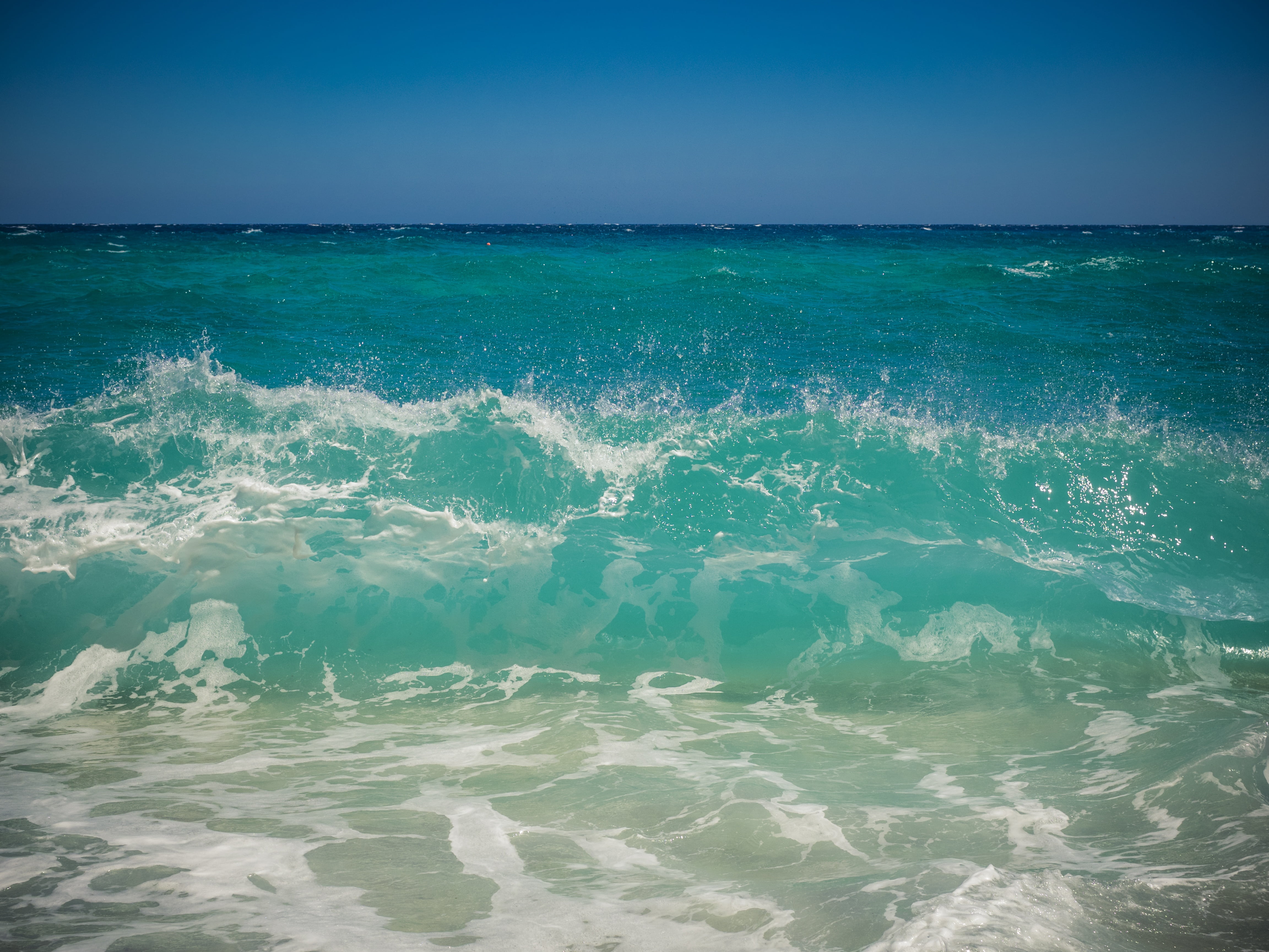 ocean, coast, weather, water, breaking, partly cloudy, horizon, cliff, sport, turquoise colored, motion, gorgeous, spring, green, land, beach, vacations, HD Wallpaper