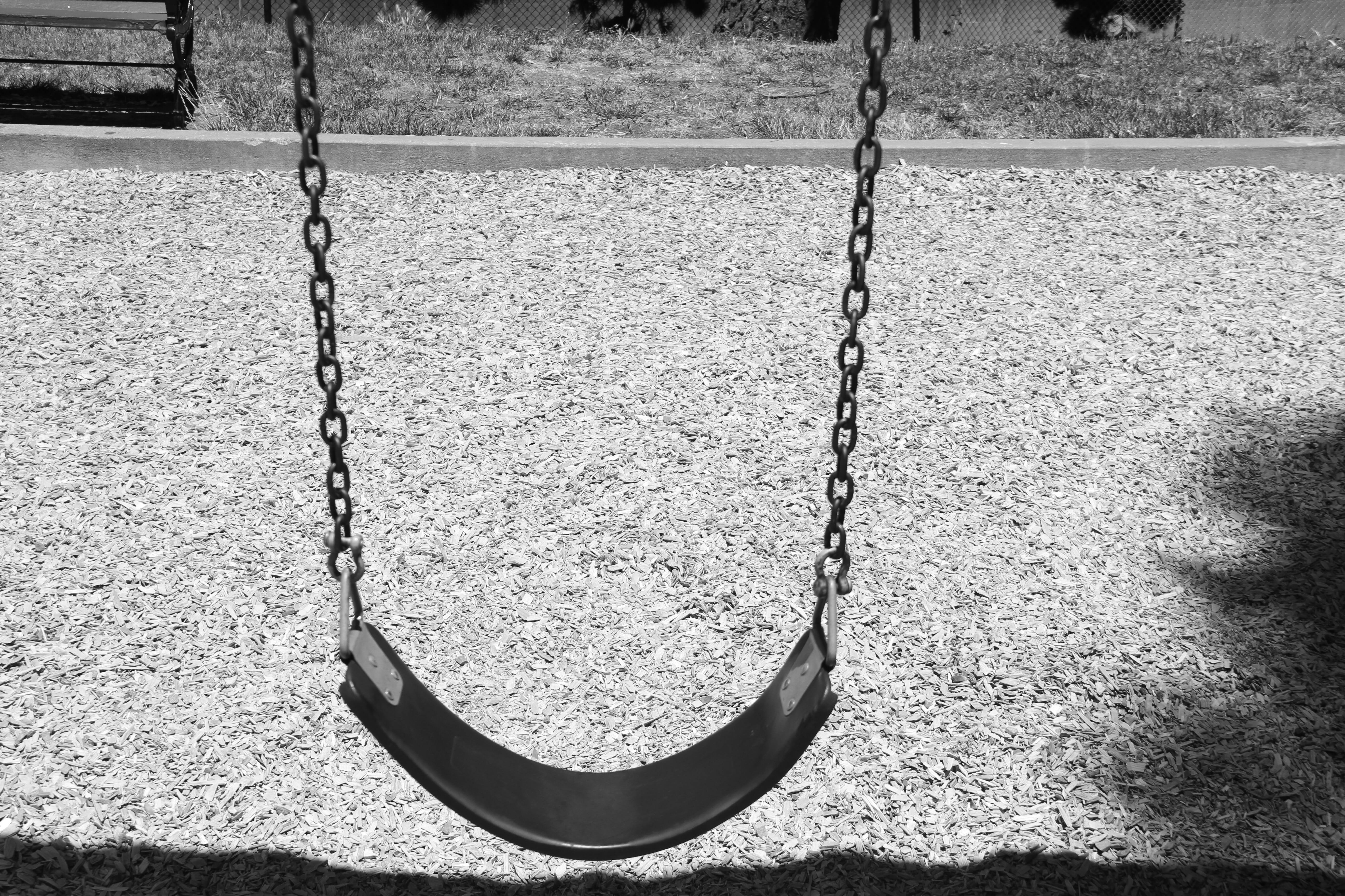 wall - building feature, no people, target, abstract, loneliness, chain, shadow, forgotten, 5K, outdoor play equipment, broken, concrete, park, sunlight, HD Wallpaper