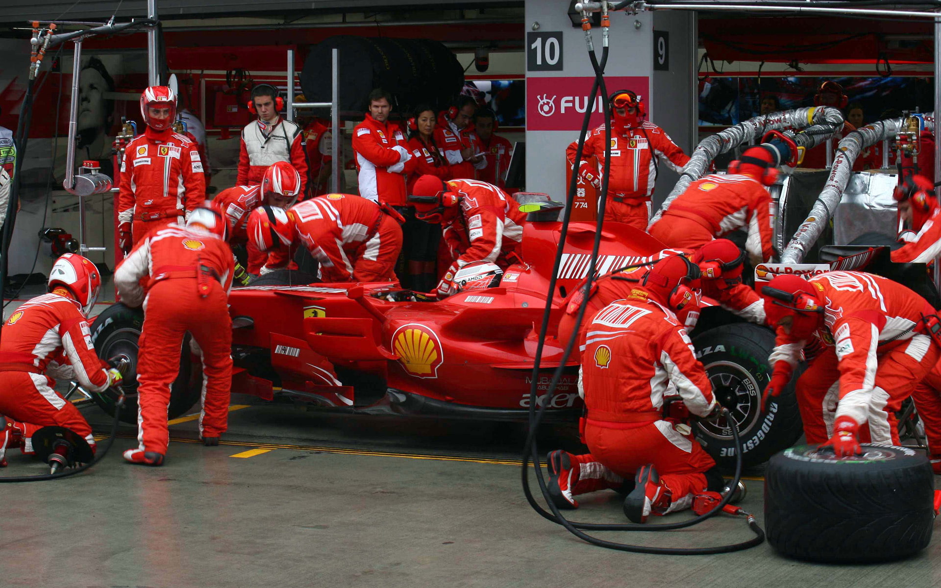 1080P, formula, cars, mount, kimi, iceman, ferrari, raikkonen, vehicles, fuji, HD Wallpaper