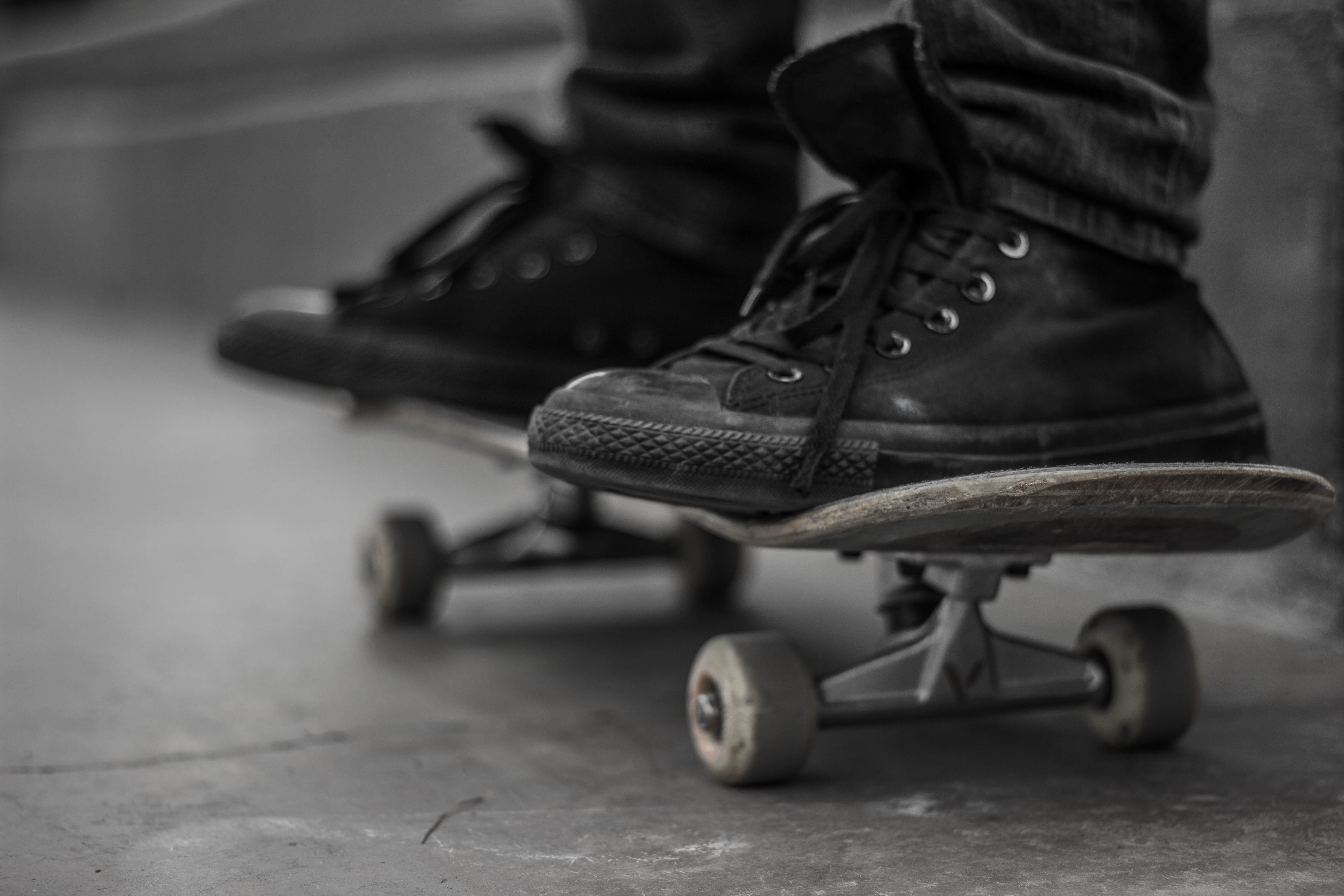 hobby, sneakers, thrasher, wheel, sports equipment, human body part, adult, sport, medical equipment, items, body part, day, person, standing, childhood, HD Wallpaper