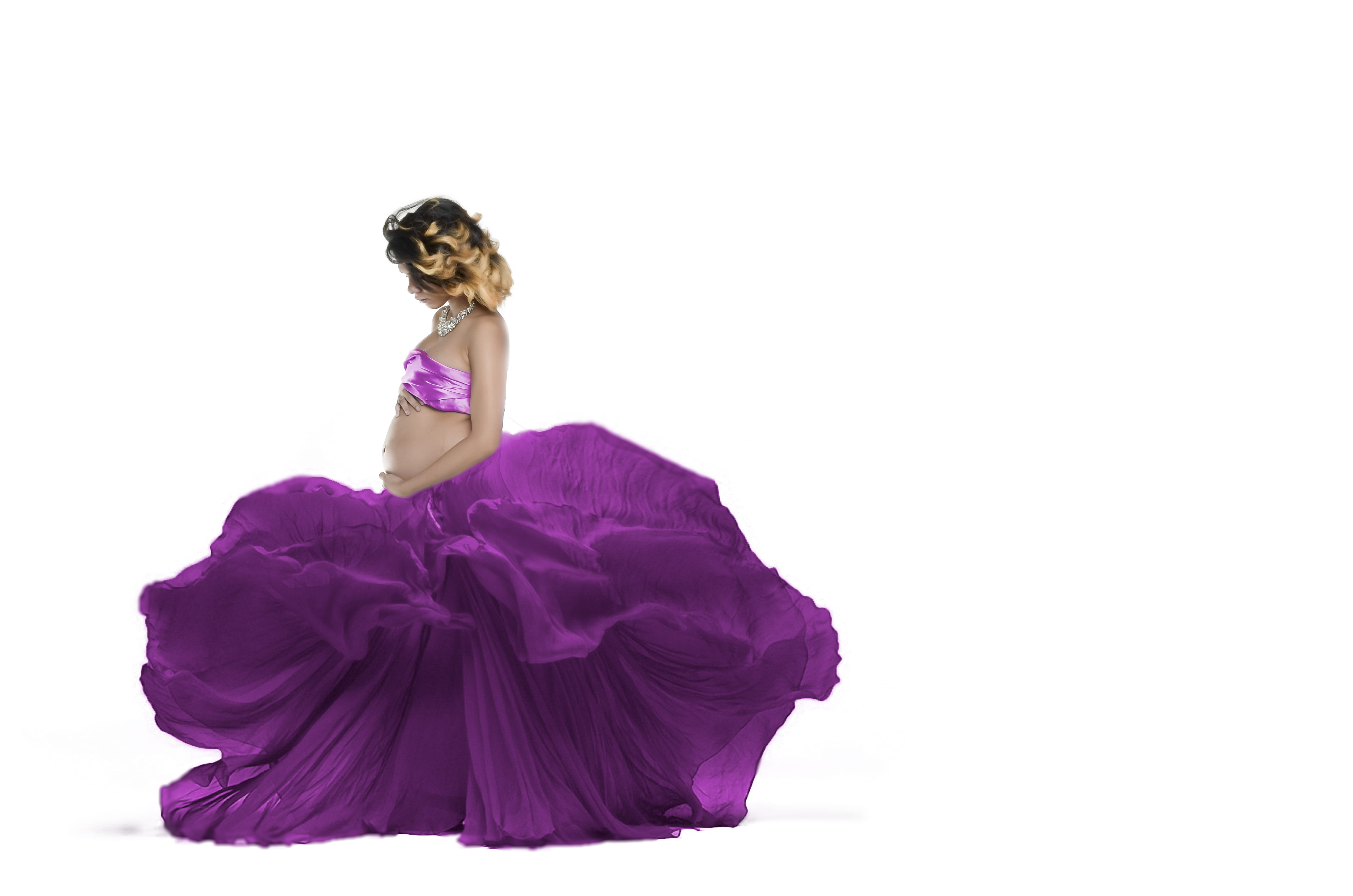 love, parent, dress, adult, expectant, birth, event, family, tummy, child, baby, person, belly, wedding, pregnancy, purple, formalwear, healthy, cut out, HD Wallpaper