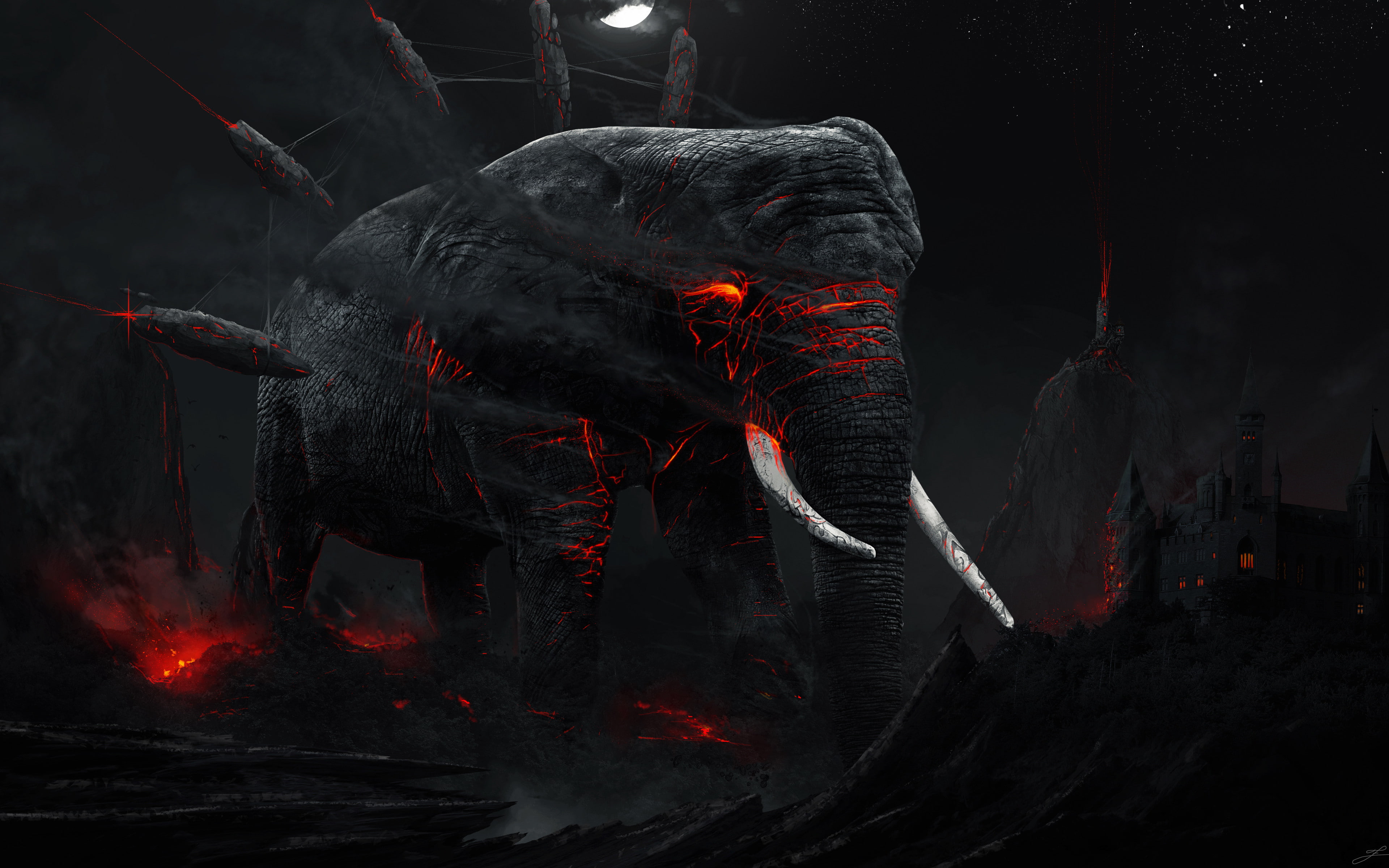 Monstrous, Animal, 4k, 4K, HD, Full, HD Wallpaper
