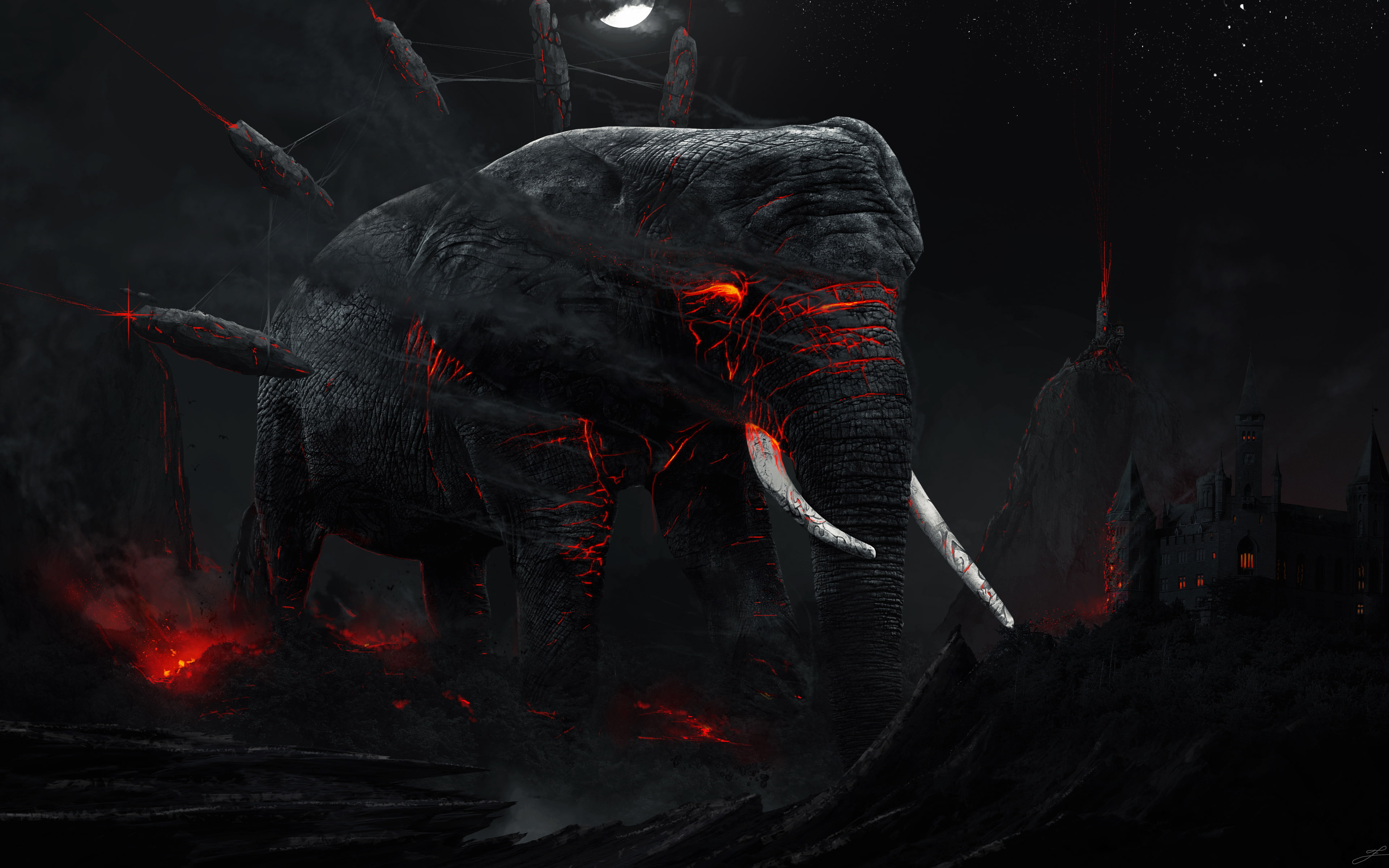 k, 4K, Monstrous, HD Wallpaper