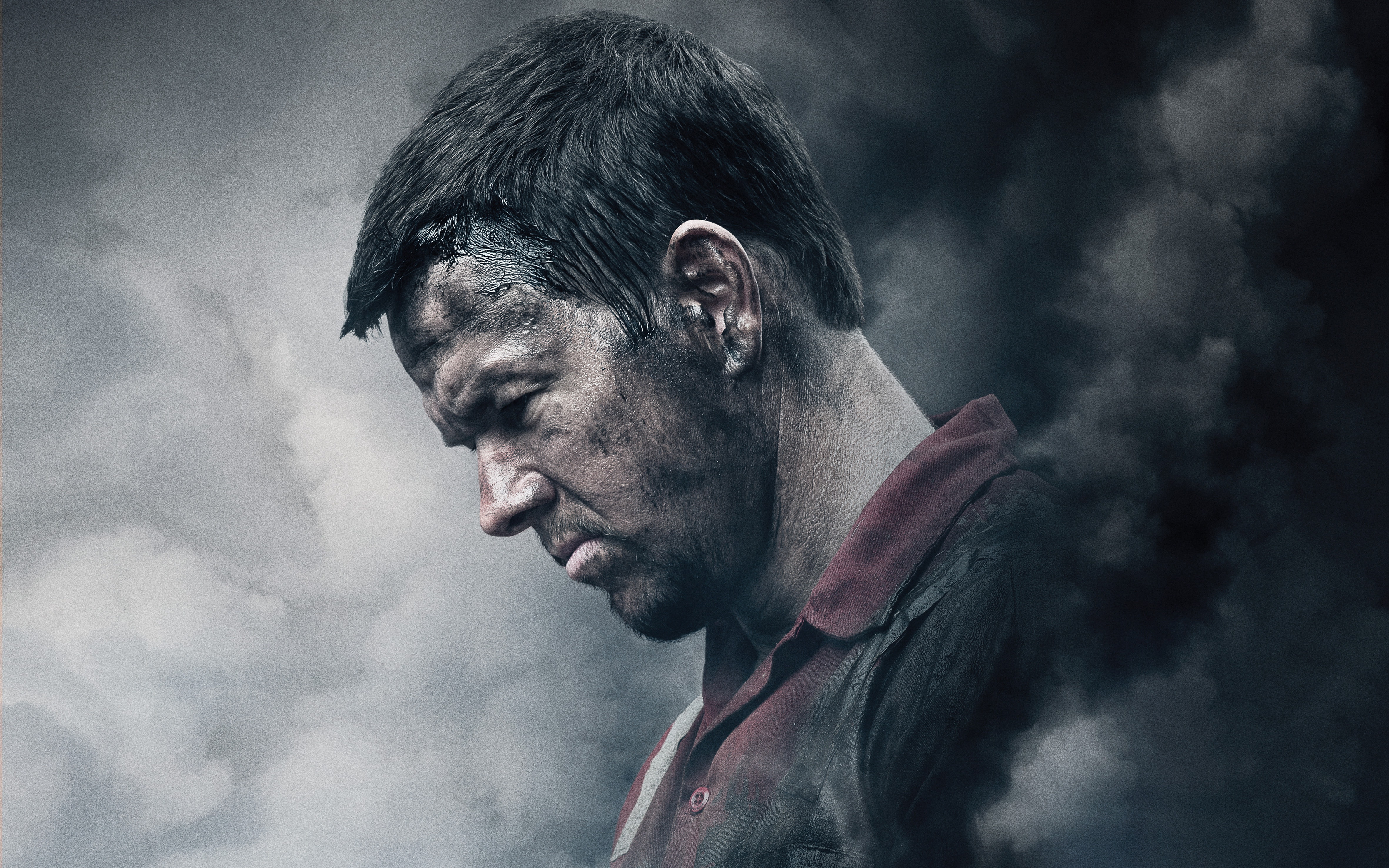 Mark Wahlberg, poster, Deepwater Horizon, drama, background, 4K, smoke, grimy, Thriller, HD Wallpaper