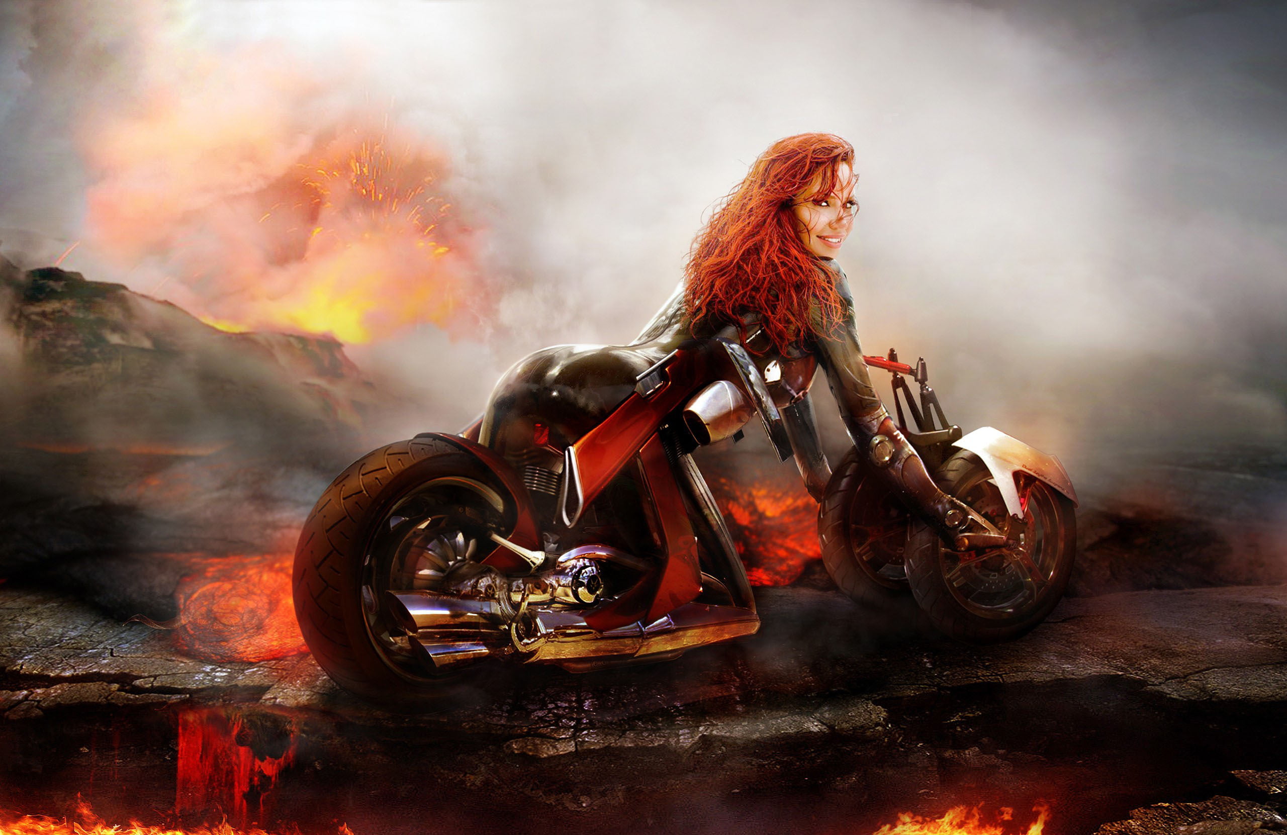 headwear, helmet, sports helmet, black, women, crash helmet, CHOPPER, heat - Temperature, nature, warning sign, riding, adult, outdoors, fire - Natural Phenomenon, HD Wallpaper