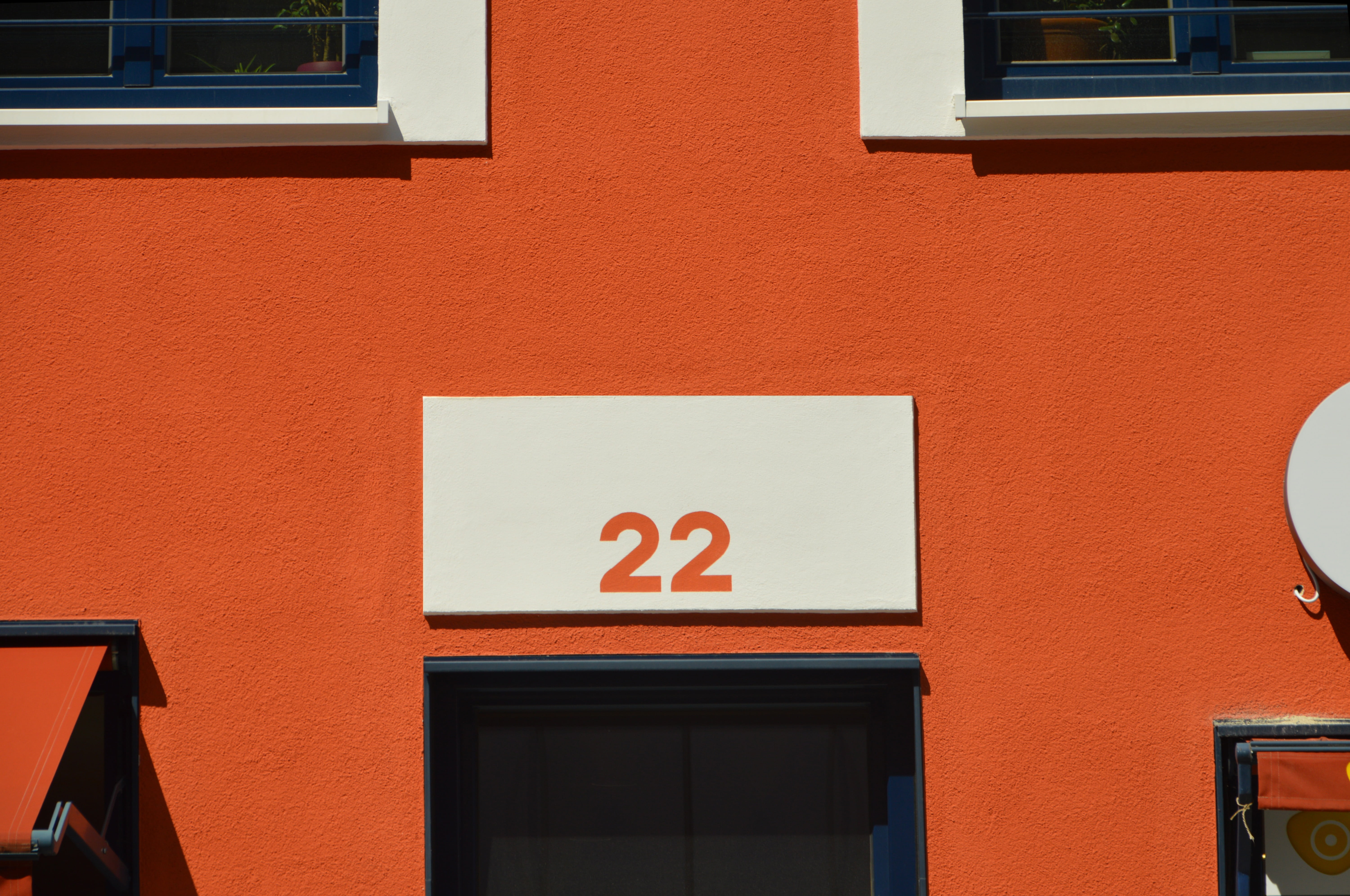 architecture, building, wall - building feature, door, number, outdoors, communication, entrance, close-up, abstract, no people, colorful, building exterior, HD Wallpaper