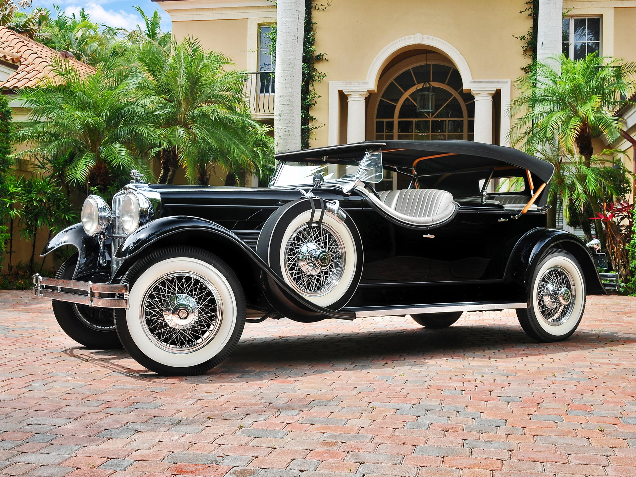 retro, stutz, phaeton, lebaron, 1929, dual, model m, cowl, 1080P, HD Wallpaper