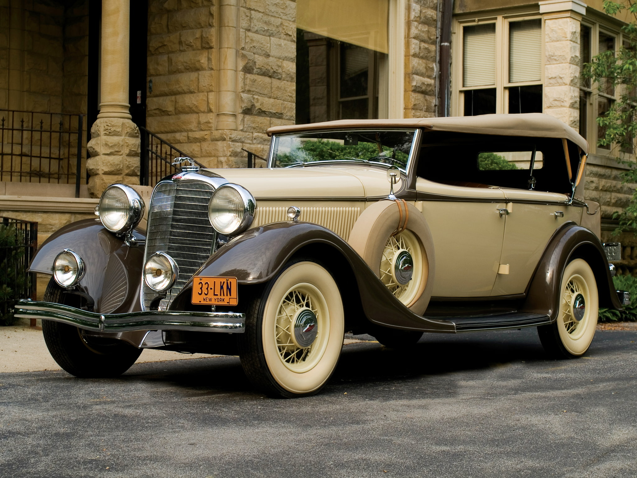 1080P, retro, model ka, lincoln, dual, dietrich, 1933, phaeton, cowl, luxury, HD Wallpaper