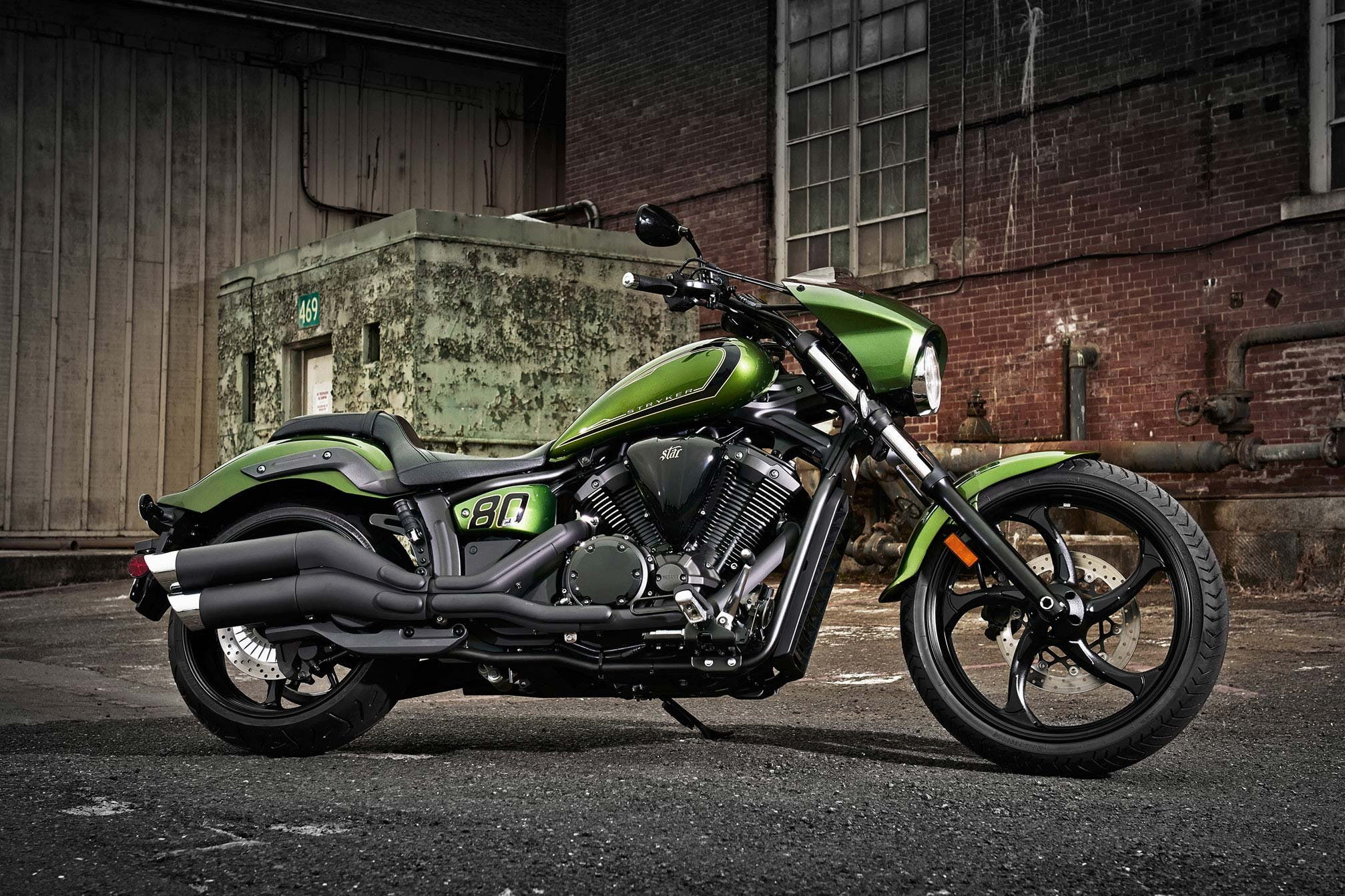 yamaha, 2015, 1080P, stryker, cowl, bullet, HD Wallpaper
