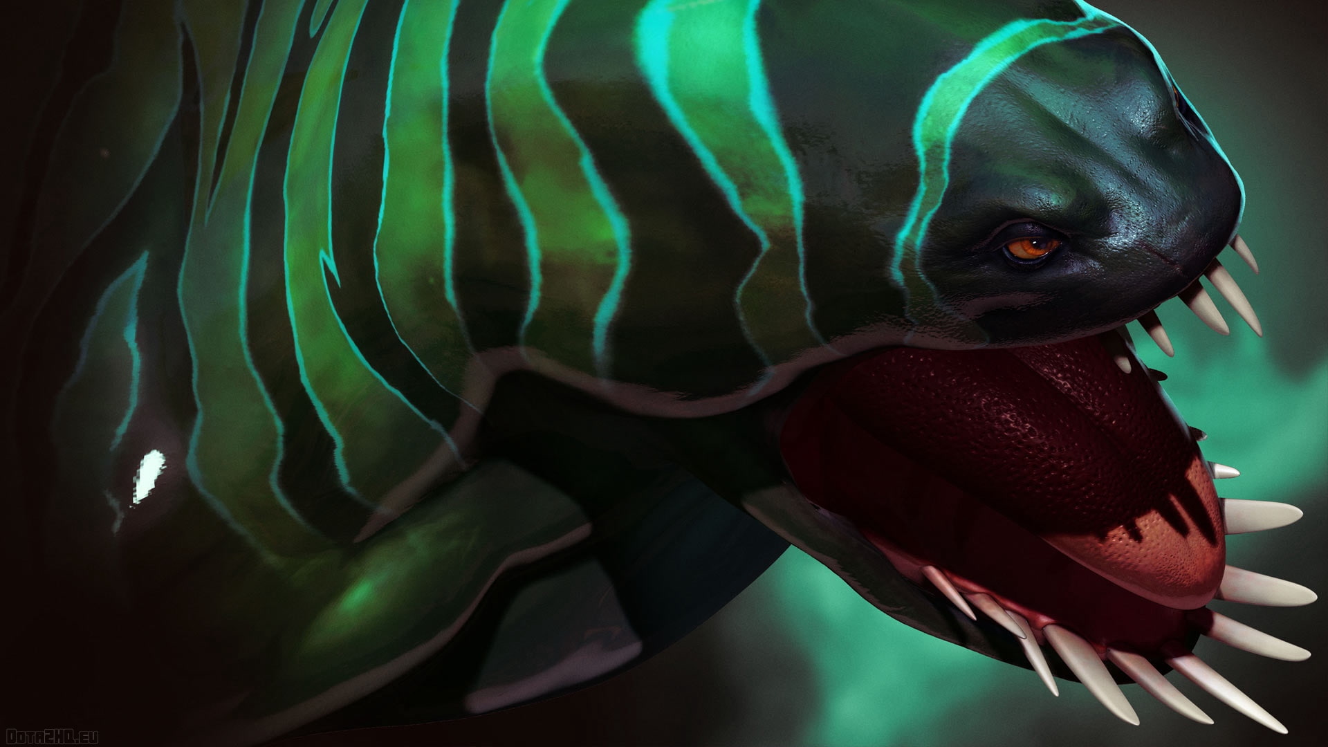 dota 2, 1080P, 3d art, tidehunter, HD Wallpaper