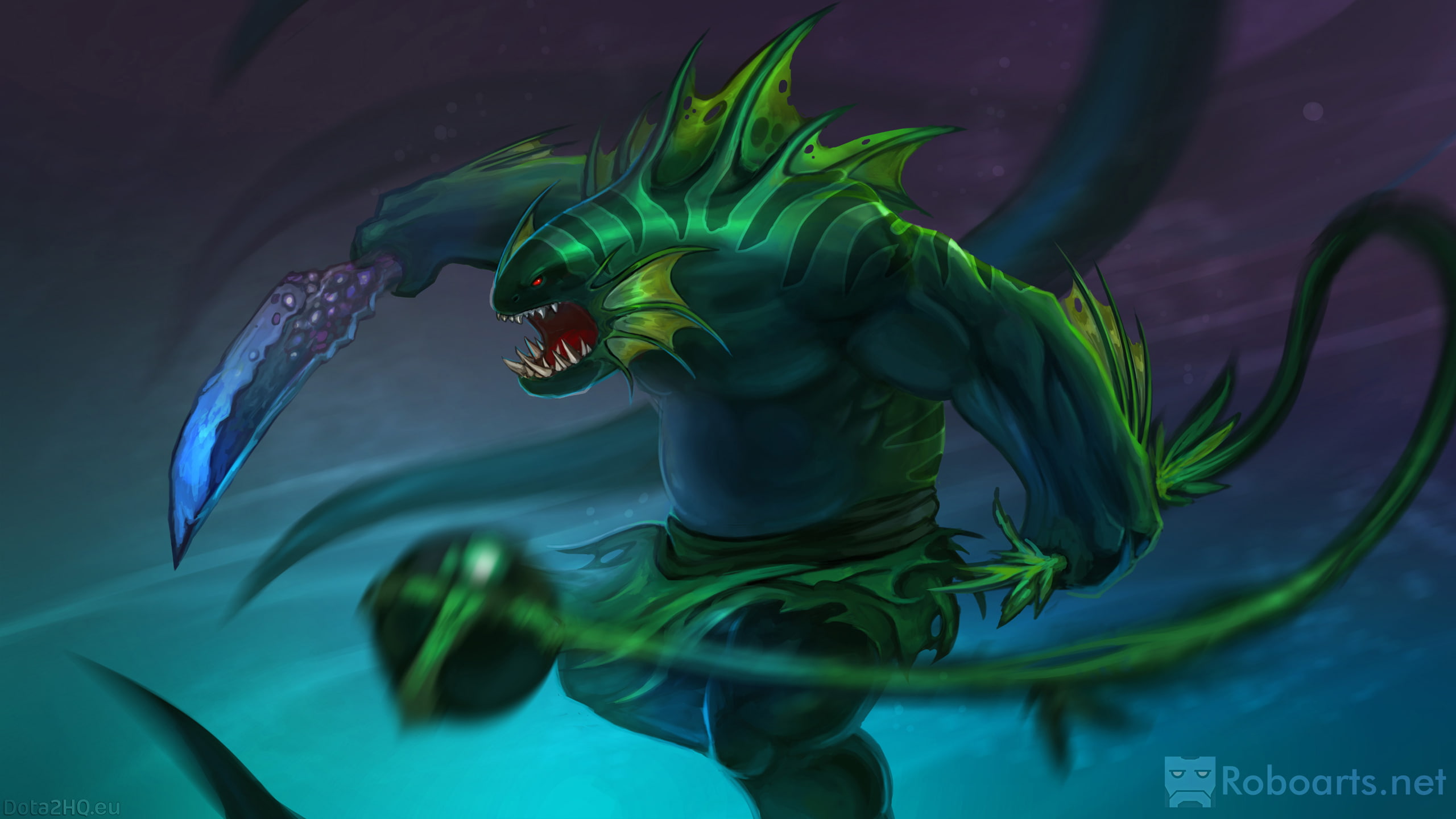 art, 2K, tidehunter, dota, HD Wallpaper
