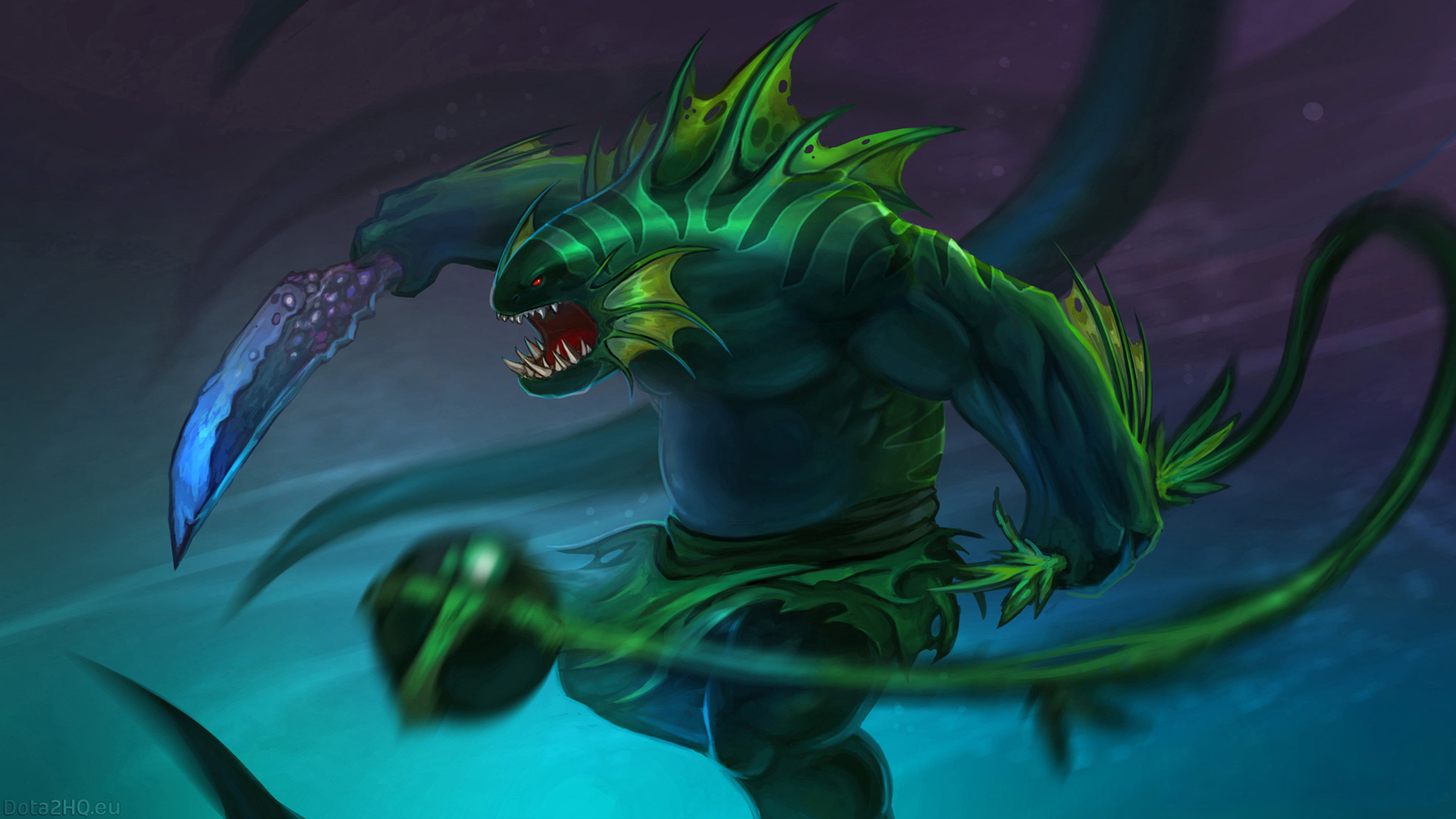 nuker, human representation, water, initiator, no people, craft, durable, sculpture, indoors, hero, close-up, tidehunter, dota, dragon, roles, HD Wallpaper
