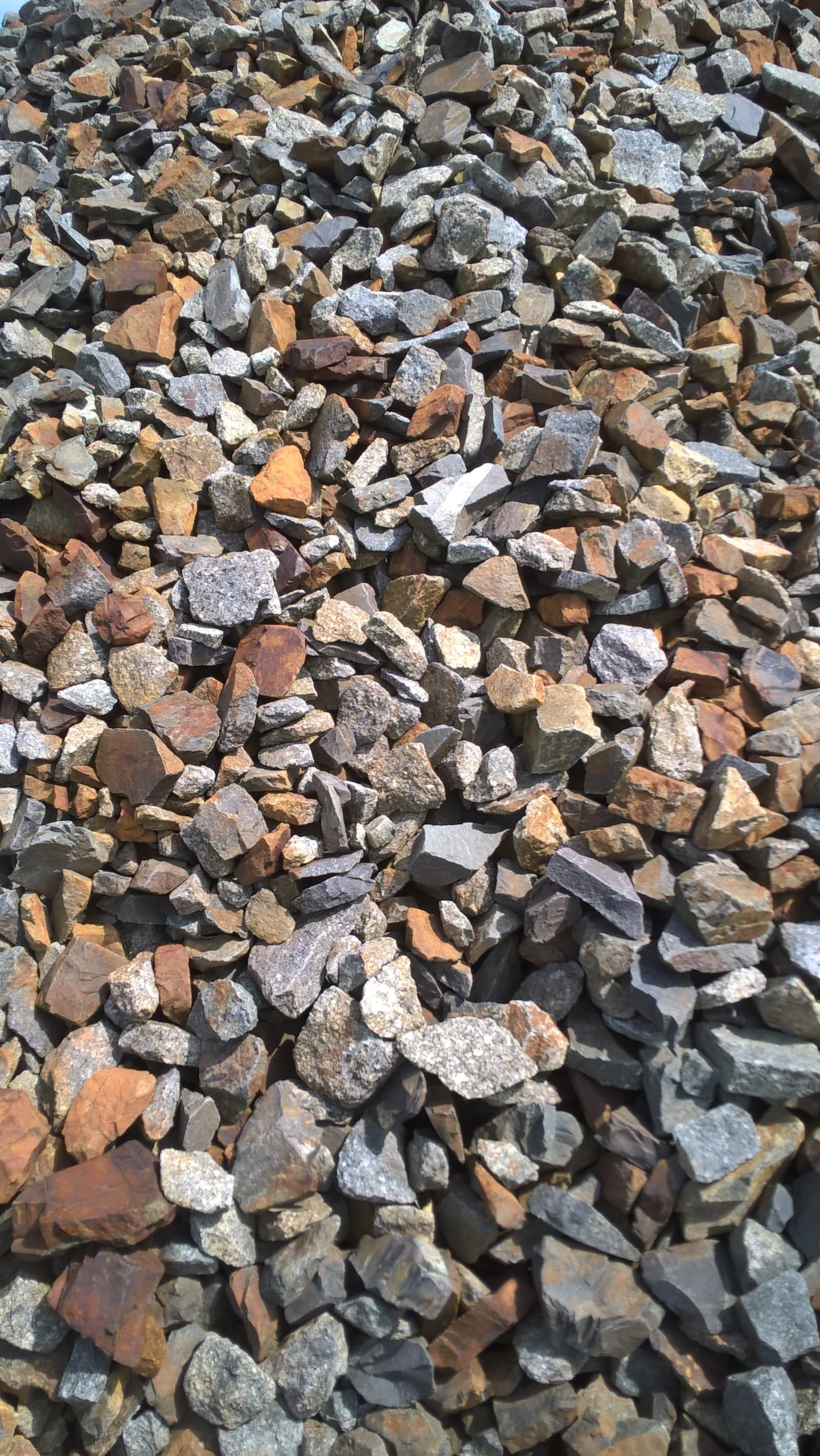 Stones, nature, stack, backgrounds, land, still life, granite, high angle view, pebble, decoration, outdoors, sunlight, Landfill, stone, day, abundance, Phone HD Wallpaper