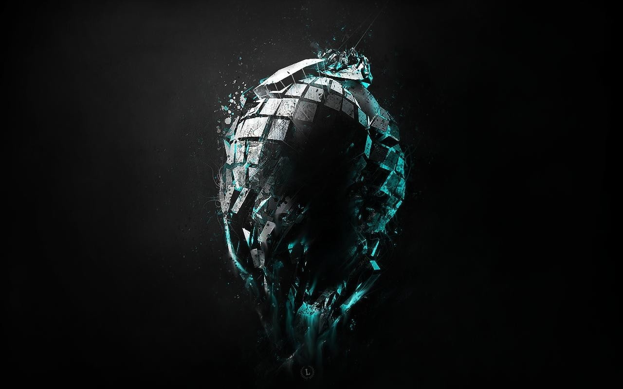 grenades, animal themes, 720P, marine, single object, destruction, fish, breaking, indoors, black background, dark, copy space, nature, food and drink, HD Wallpaper