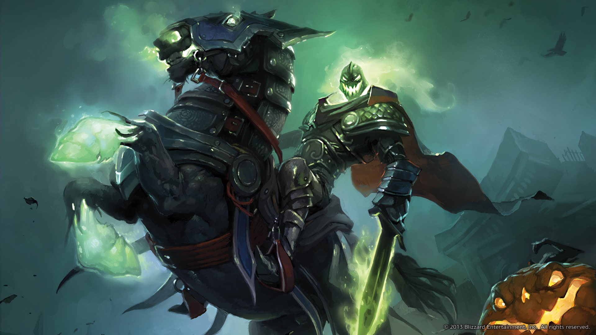 games, armor, magic, swords, warcraft, 1080P, monster, end, hallows, horseman, wow, world, fantasy, headless, HD Wallpaper