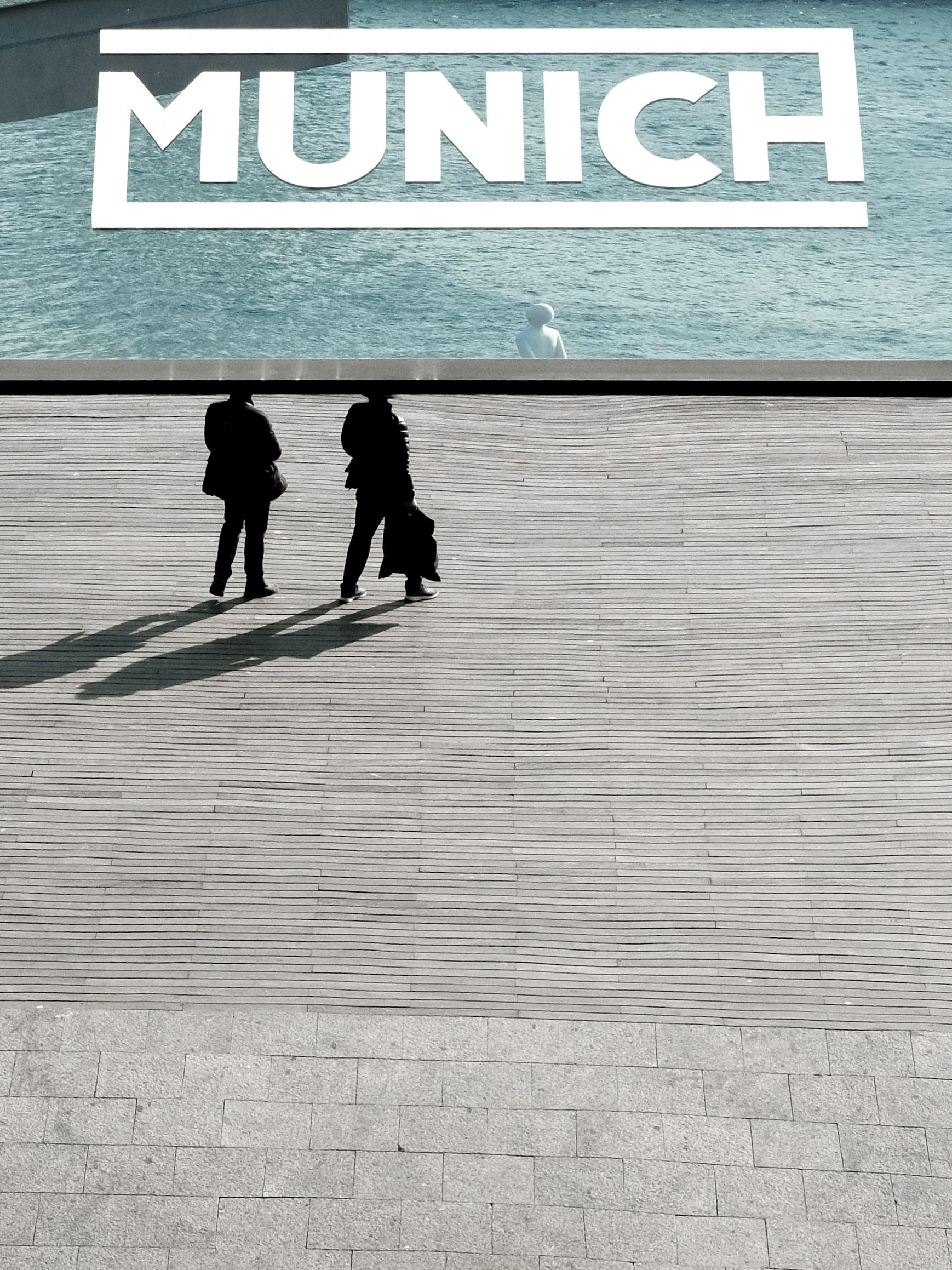 person, water, adult, two, direction, silhouette, advertisement, standing, lifestyles, men, text, headless, near, urban Scene, day, women, architecture, Phone HD Wallpaper