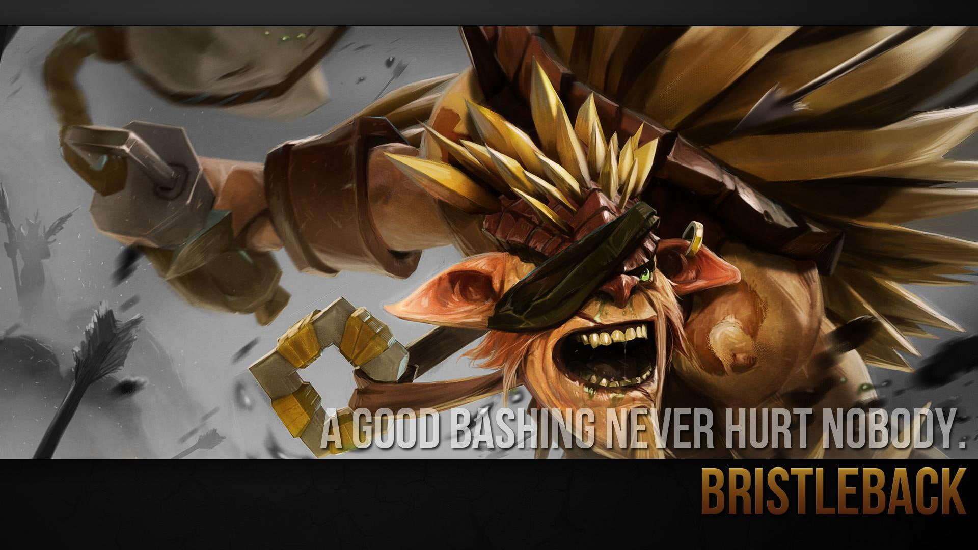 video games, 1080P, bristleback, dota, hd, HD Wallpaper