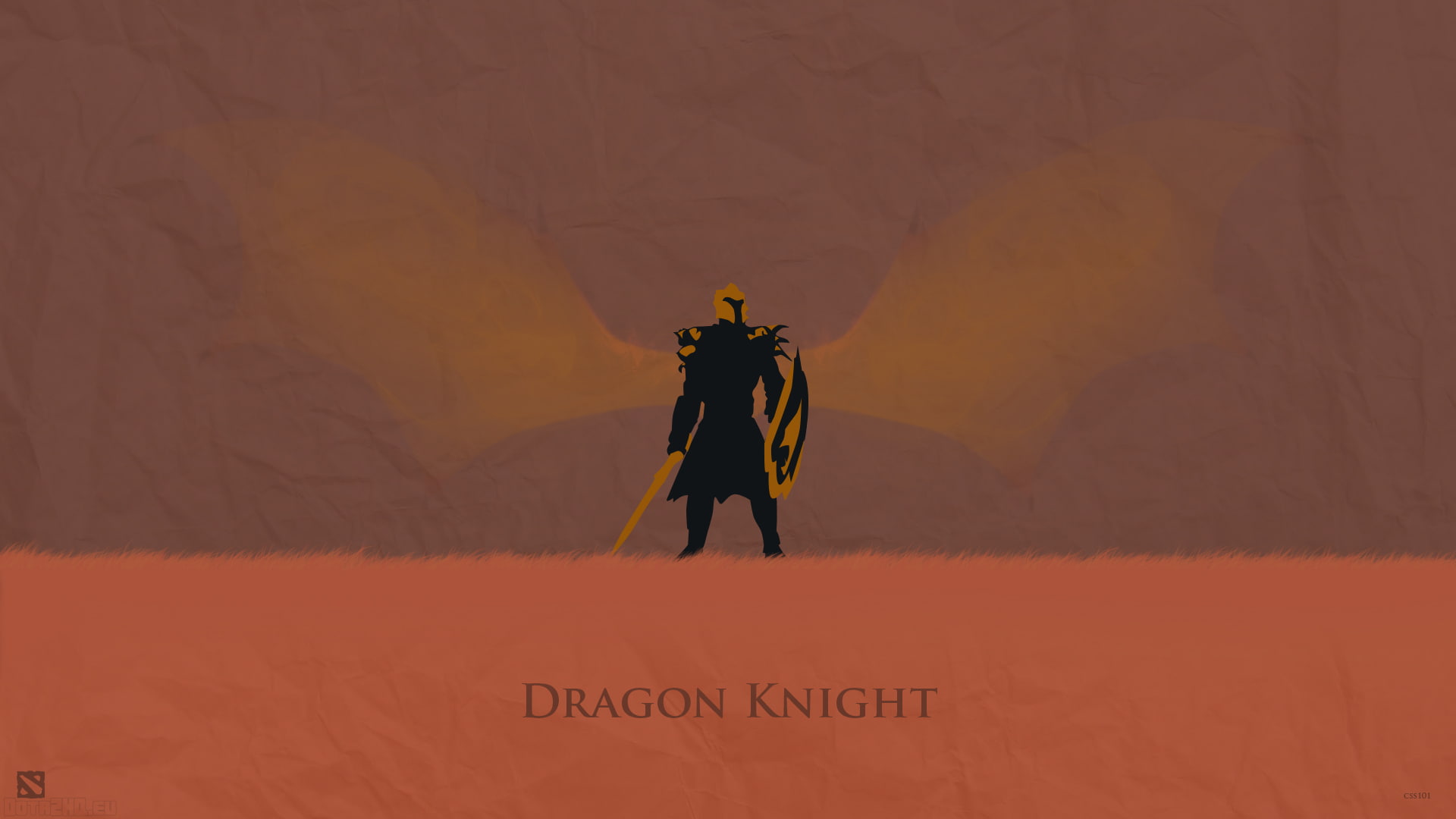 dragon, 1080P, dota, art, knight, HD Wallpaper