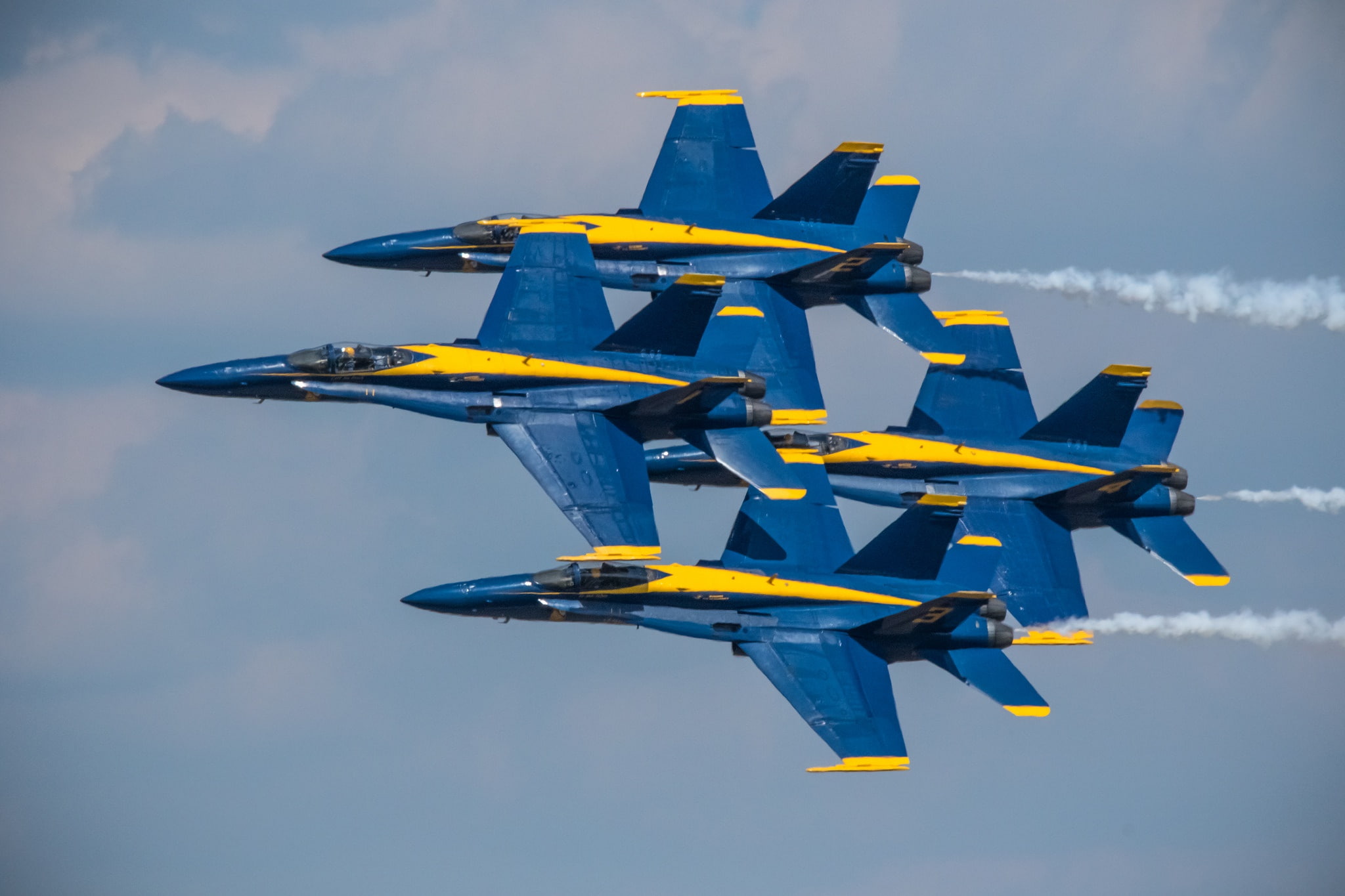 F/A-18 Hornet, the plane, fighter, Quartet, flight, 1080P, Blue Angels, HD Wallpaper