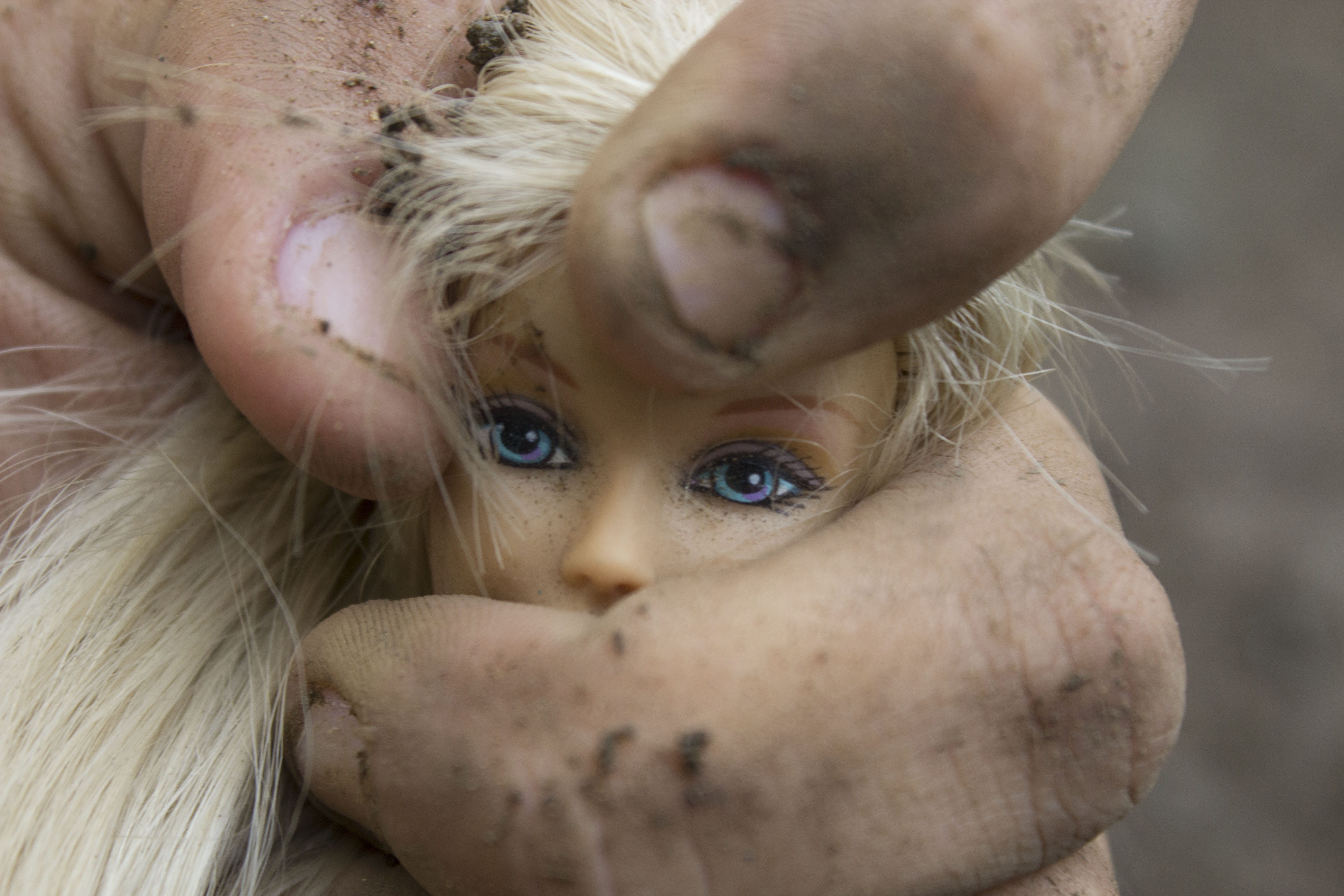 violence, barbie, close-up, oppression, eyes, teenager, one person, innocence, blue eyes, headshot, females, 5K, blond hair, offspring, childhood, child, HD Wallpaper