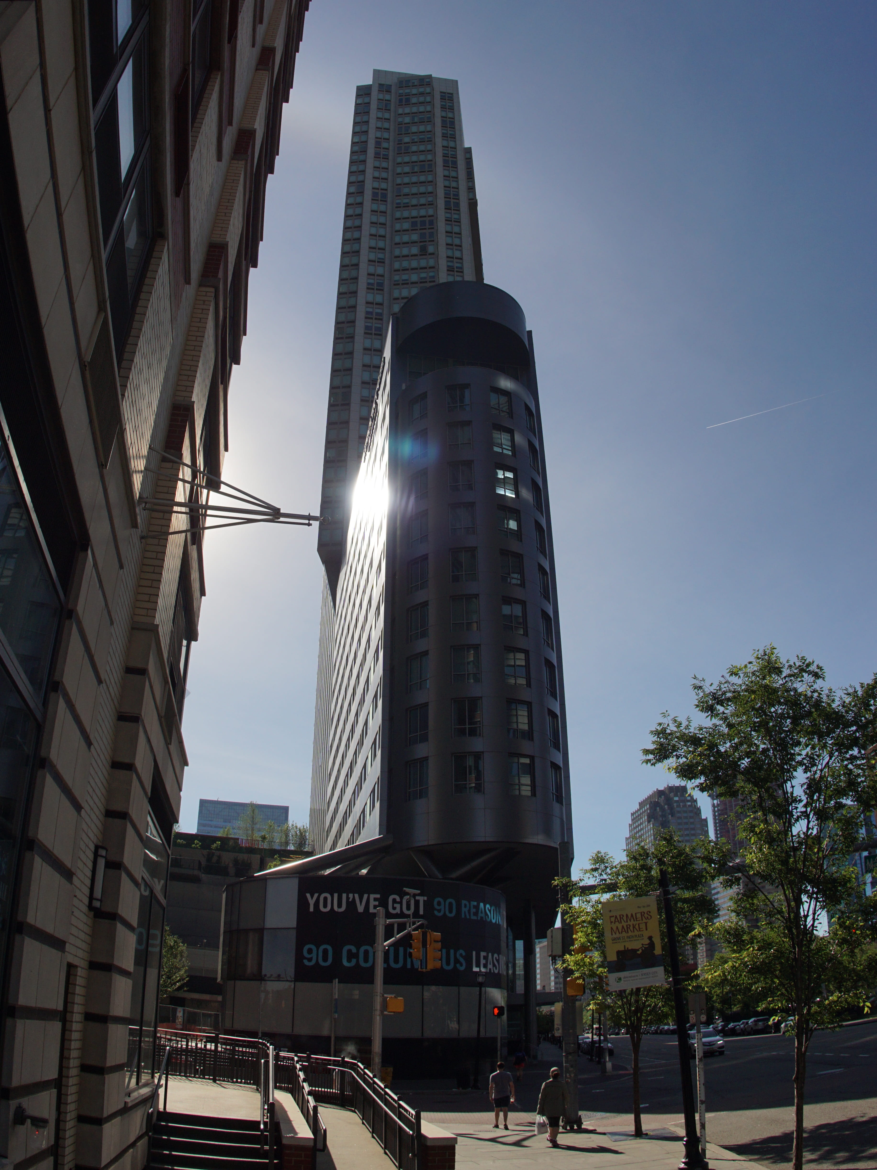 united states, built structure, tree, tall - high, city, sky, no people, day, canon 15 mm fd fish eye, sunlight, architecture, office building exterior, Phone HD Wallpaper