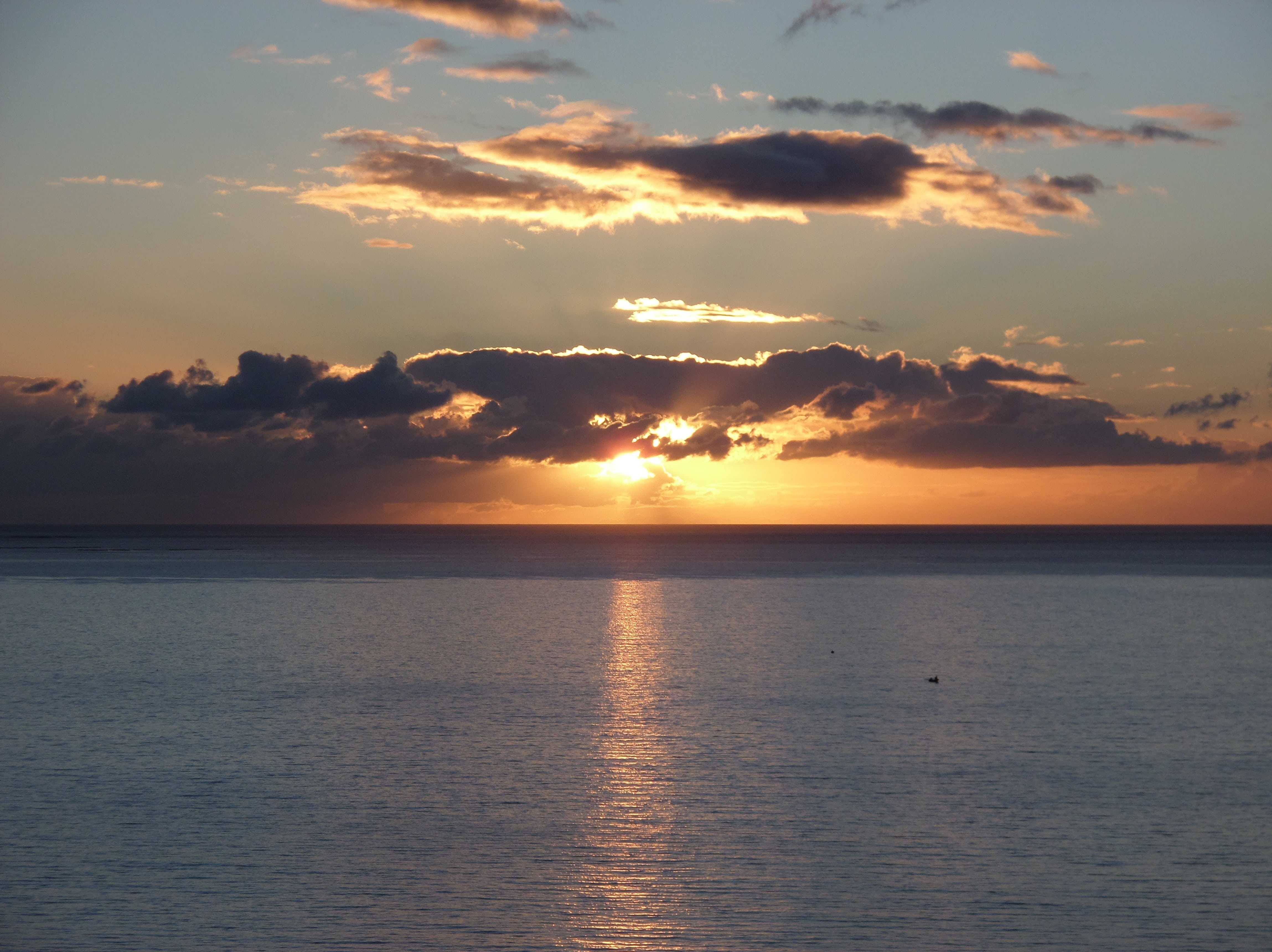 nature, horizon over water, gran canaria, beauty in nature, scenics - nature, waterfront, sea, tranquility, sunrise, sky, sunset, horizon, island, outdoors, HD Wallpaper