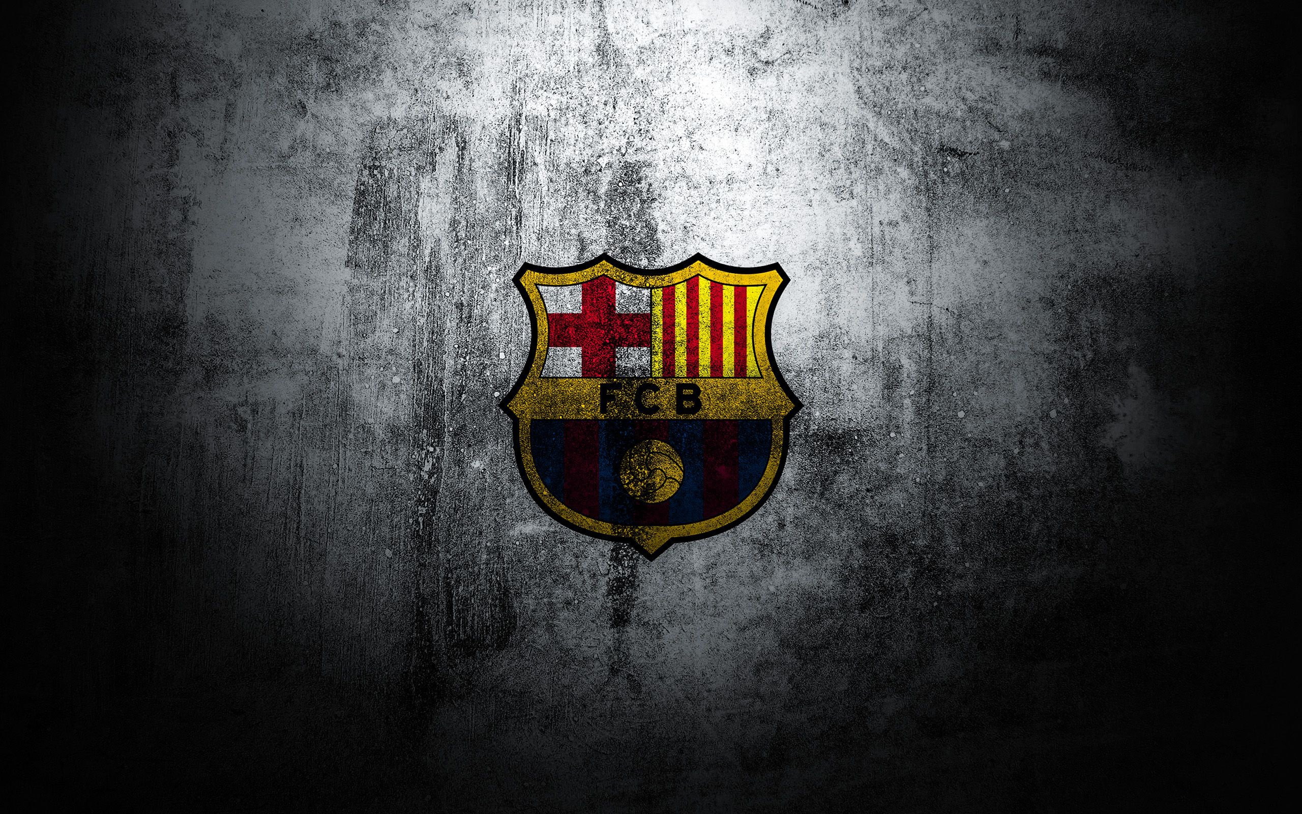 logo, 2K, wall, Barcelona, HD Wallpaper